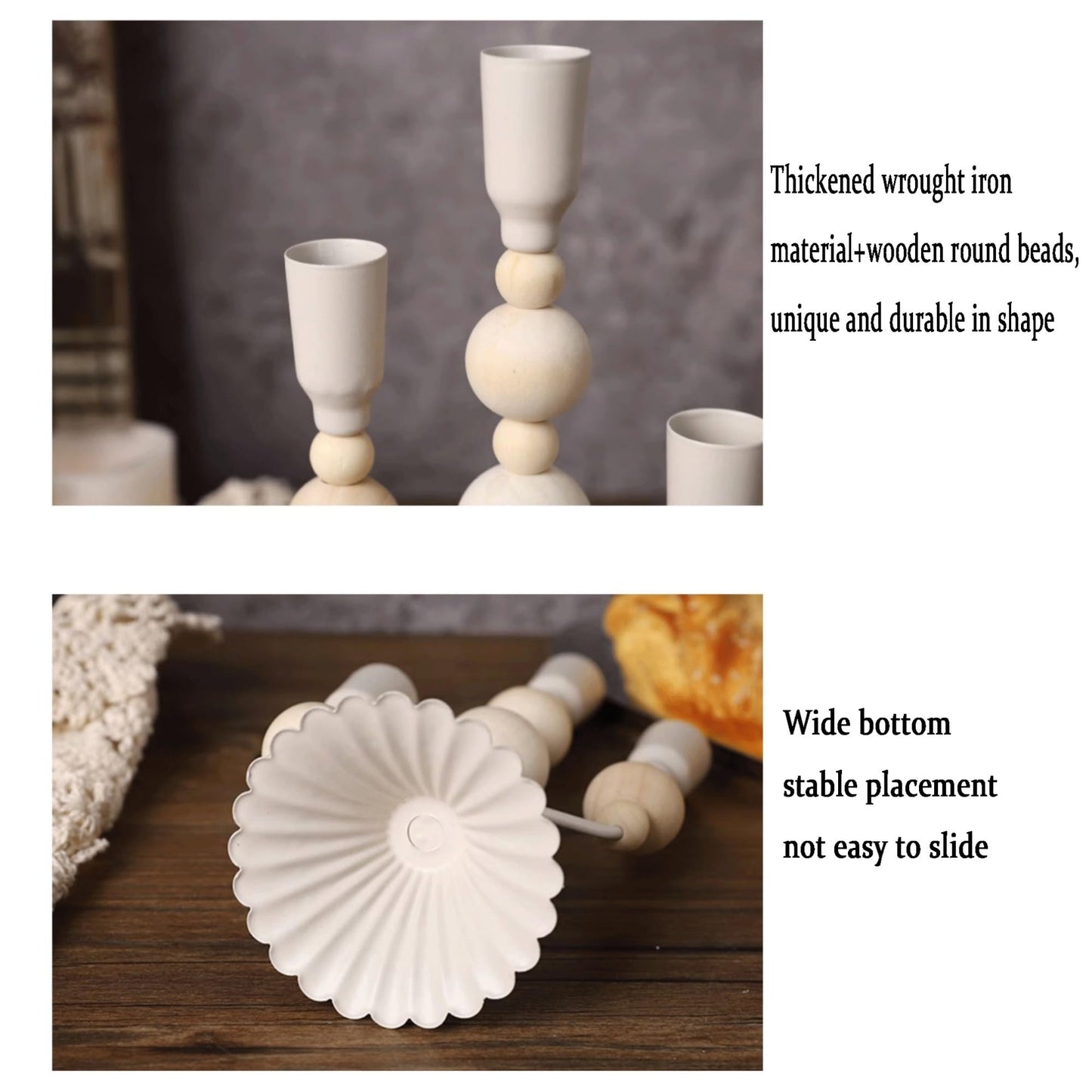 Candlestick Holders Candlestick Ornament Candle Pedestal Base Decorative Candle Taper Holders Set Candle Holders