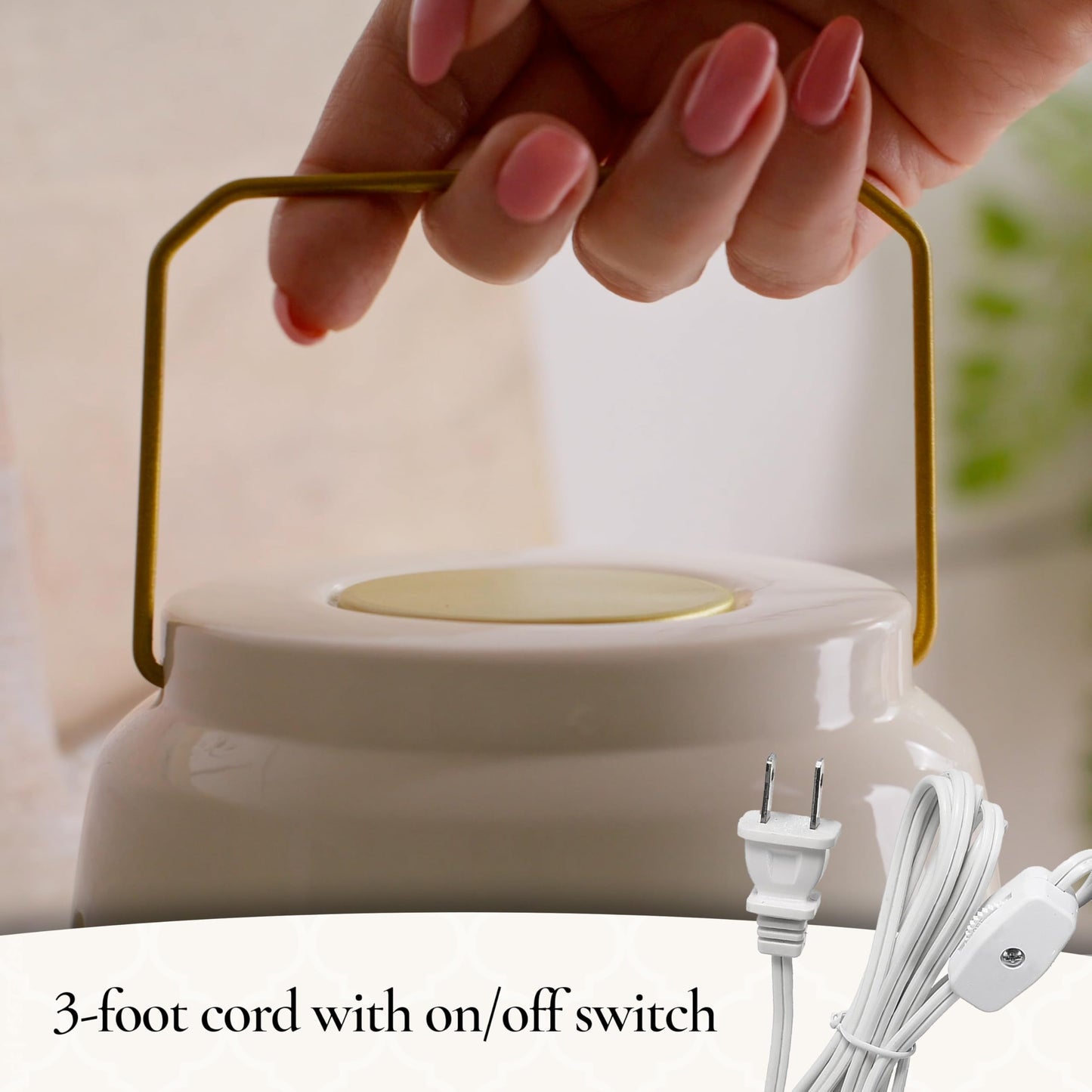 Candle Warmers Etc. Chelsea Lantern Canopy Illumination Warmer – Use with Any Wax Melts