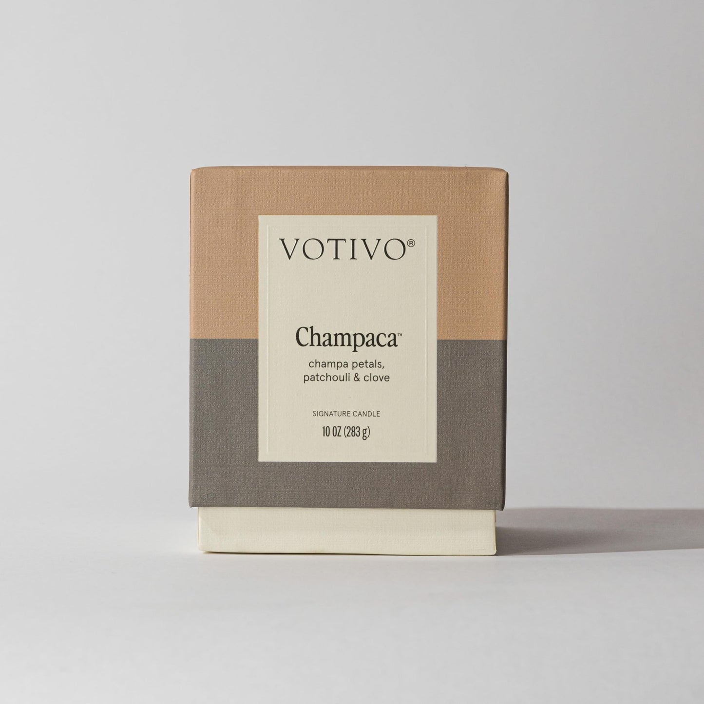 Votivo Champaca 10 oz Signature Candle | Soy Wax Blend | Luxury Glass Jar & Box | Home Decor | Gifts | Highly Scented