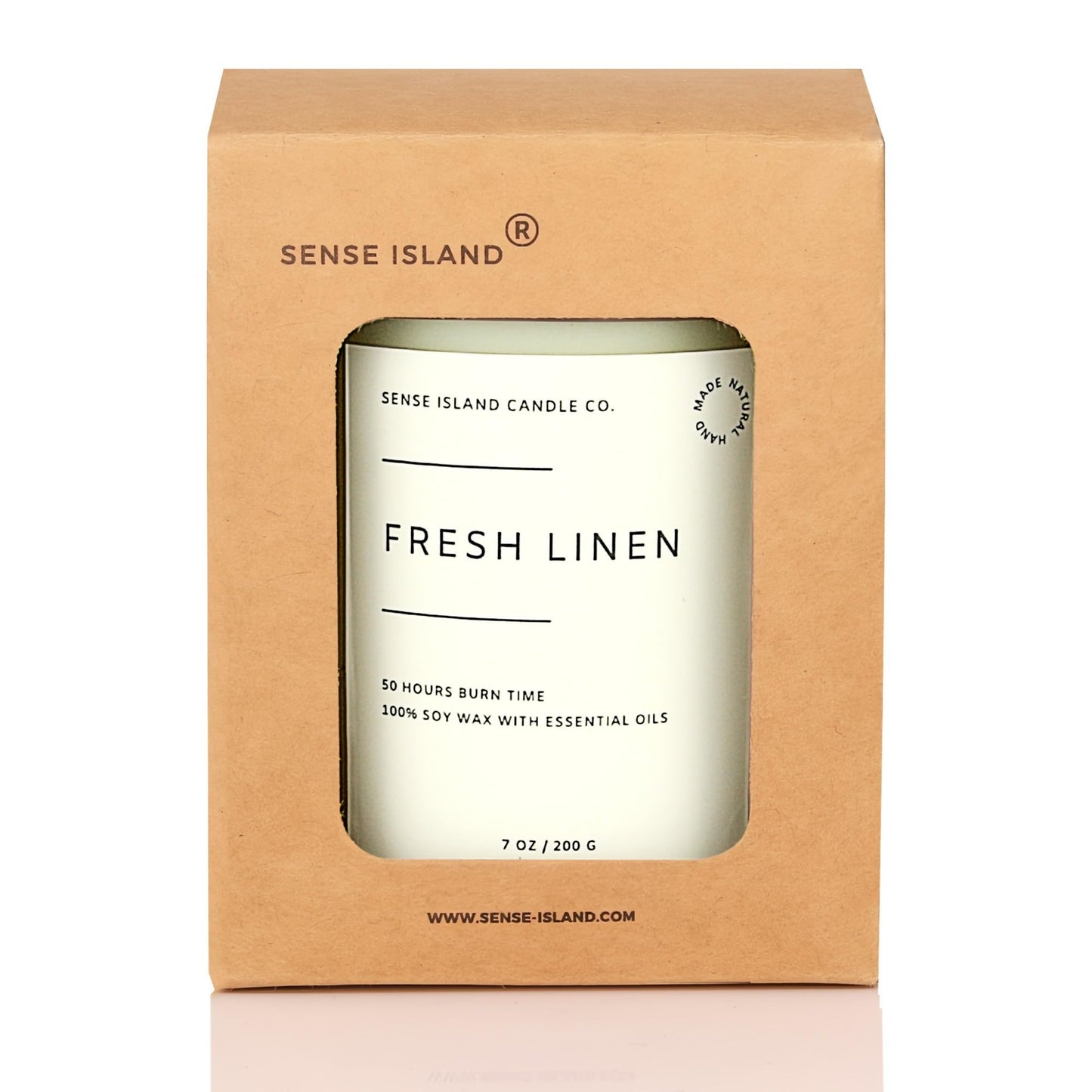 Fresh Linen Scented Candle for Home Scented 50+ Hrs Long Lasting100% Natural Soy Wax Clean Linen | Candle Gifts for Women Men Highly Scented House Warming Gifts