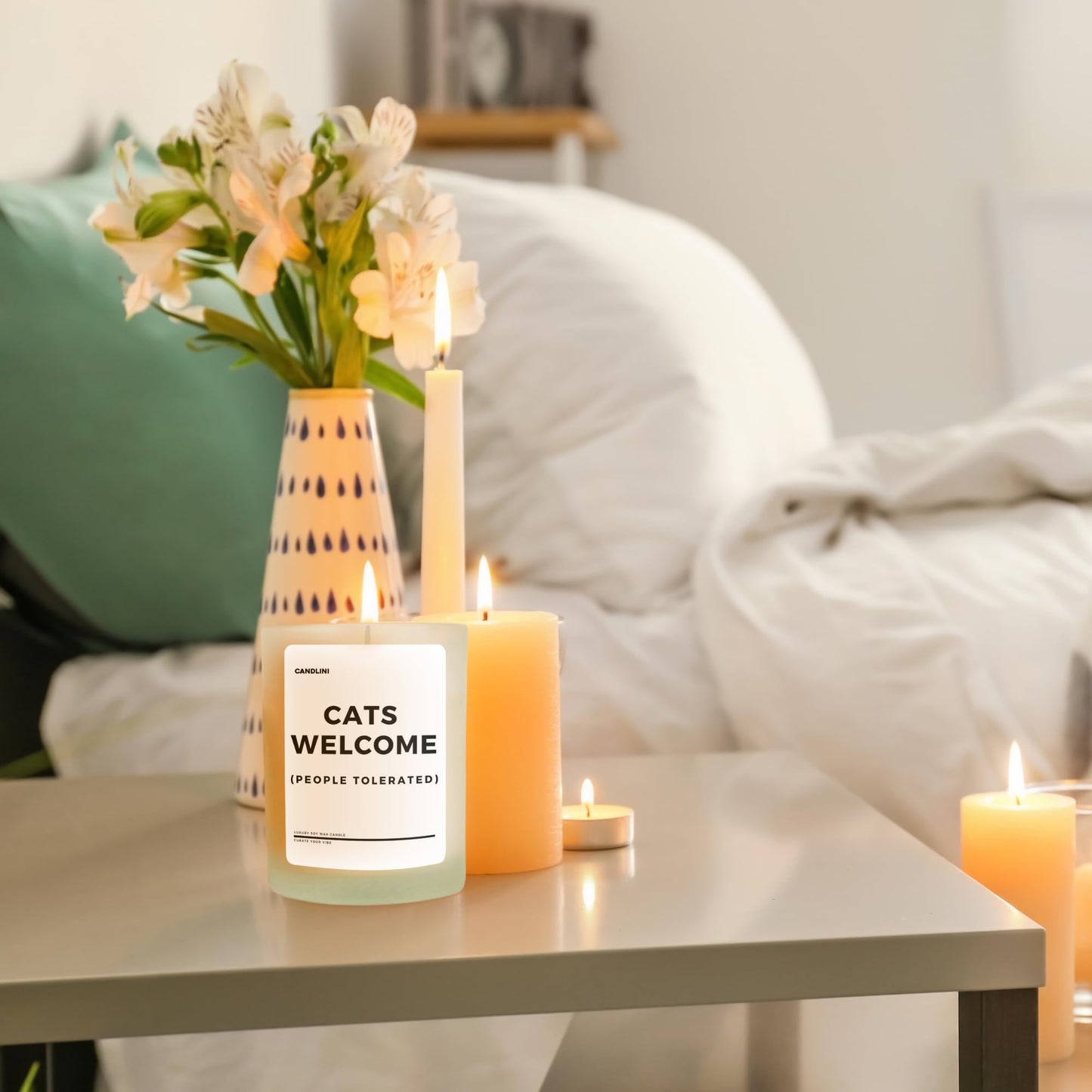 Cat Mom Candle Gift Box | Vanilla Scented Soy Wax Candle | Perfect for Women's Birthday or Anniversary