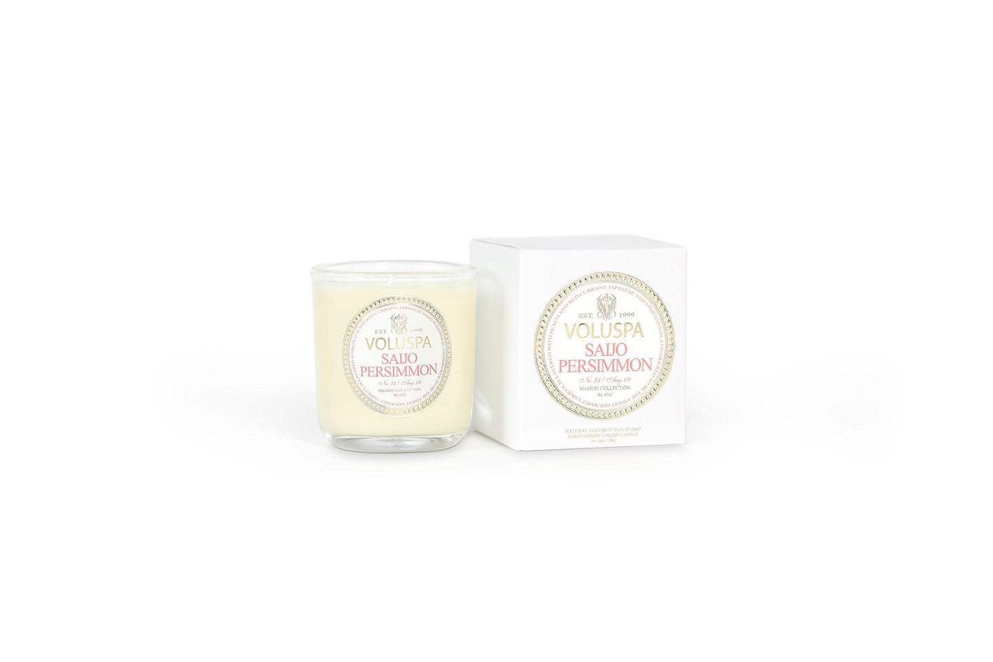 Voluspa Classic Boxed Votive Candle, Saijo Persimmon, 3 Ounce