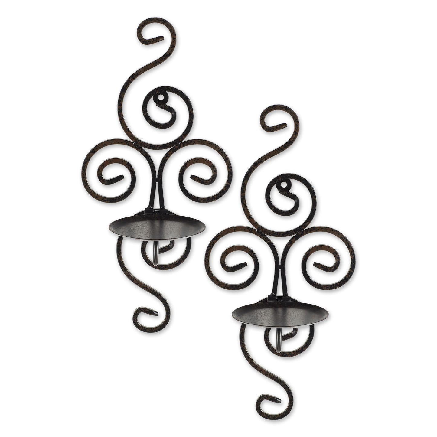 Scrollwork Candle Wall Sconce 13" Tall