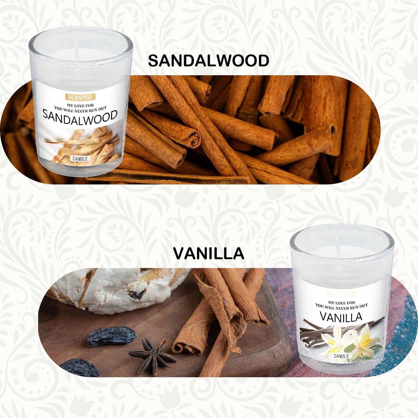 Scented Candles Gifts Set for Women, Aromatherapy Soy Wax Candles for Home, 6 Pack Jar Candle for Men Birthday, Valentine, Anniversary, Christmas Gifts