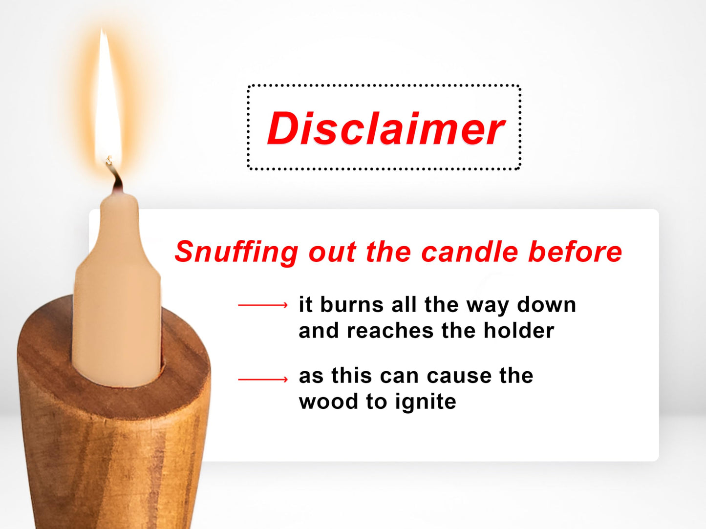 OLEEK wooden taper candle holders - wood taper candle holders for Table Centerpiece - wood candlestick holders (9", 8", 6") - wooden candlestick holder for 7/8" candle stick candlesticks holders woods