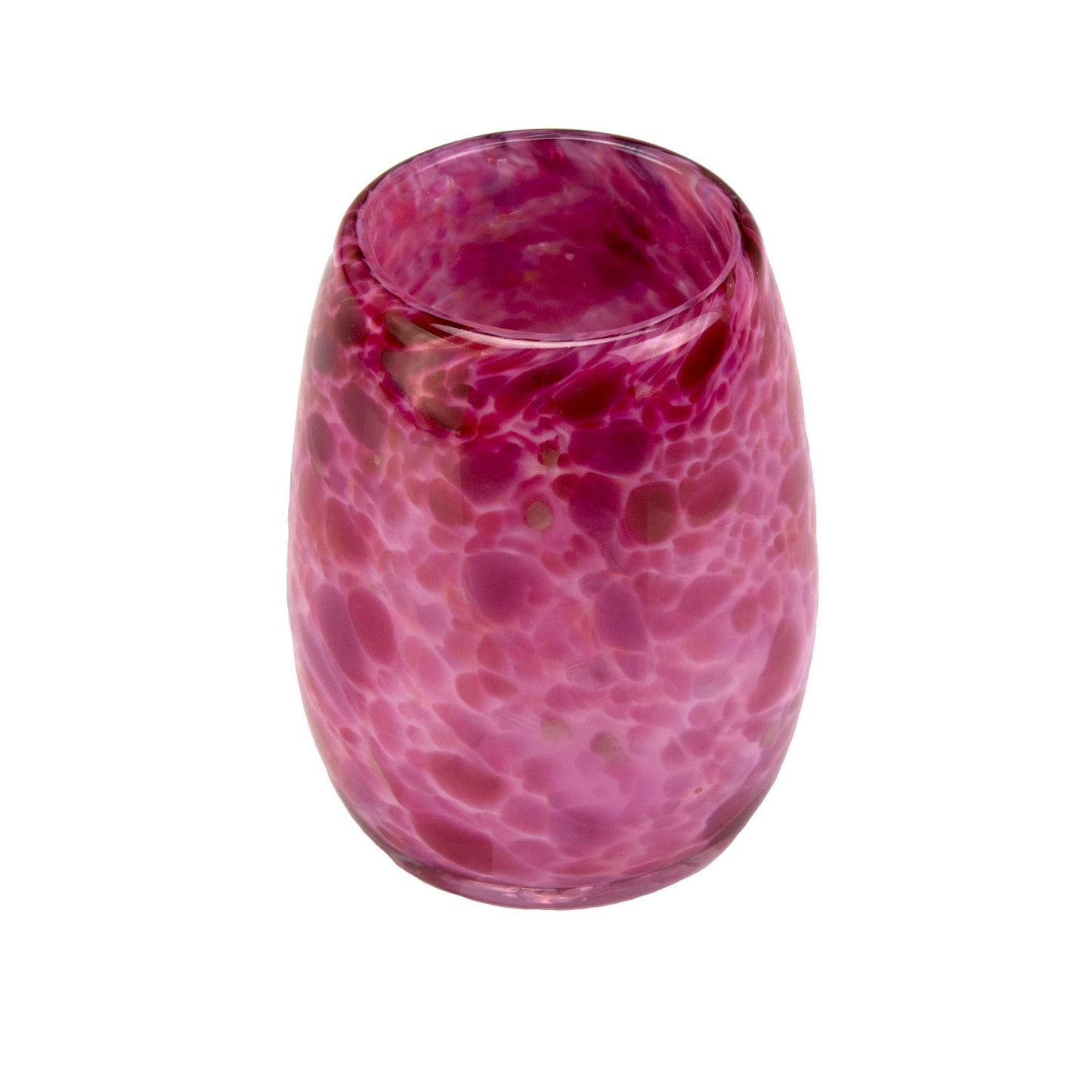Totally Blown Glassworks Votive Candle Holder, Tea-Light, Handmade Blown Glass, Accent Vase, Centerpiece, Home Decor, Artist Dehanna Jones, Seattle, WA. (Pretty in Pink)