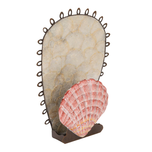 Creative Co-Op Metal Wall Sconce Taper Candle Holder with Resin Shell, Multicolor Finish