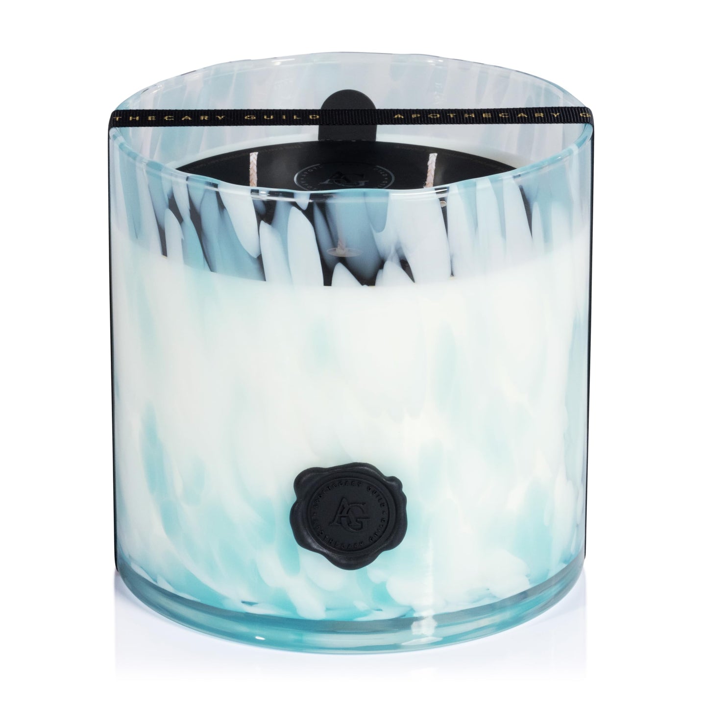 Zodax Apothecary Guild Opal Glass Jar Scented Candle for Home Decor - (#)-Wick Large Candle Ideal for The Home - Makes a Great Gift for Women and Men - Sunset Beach - 50 oz