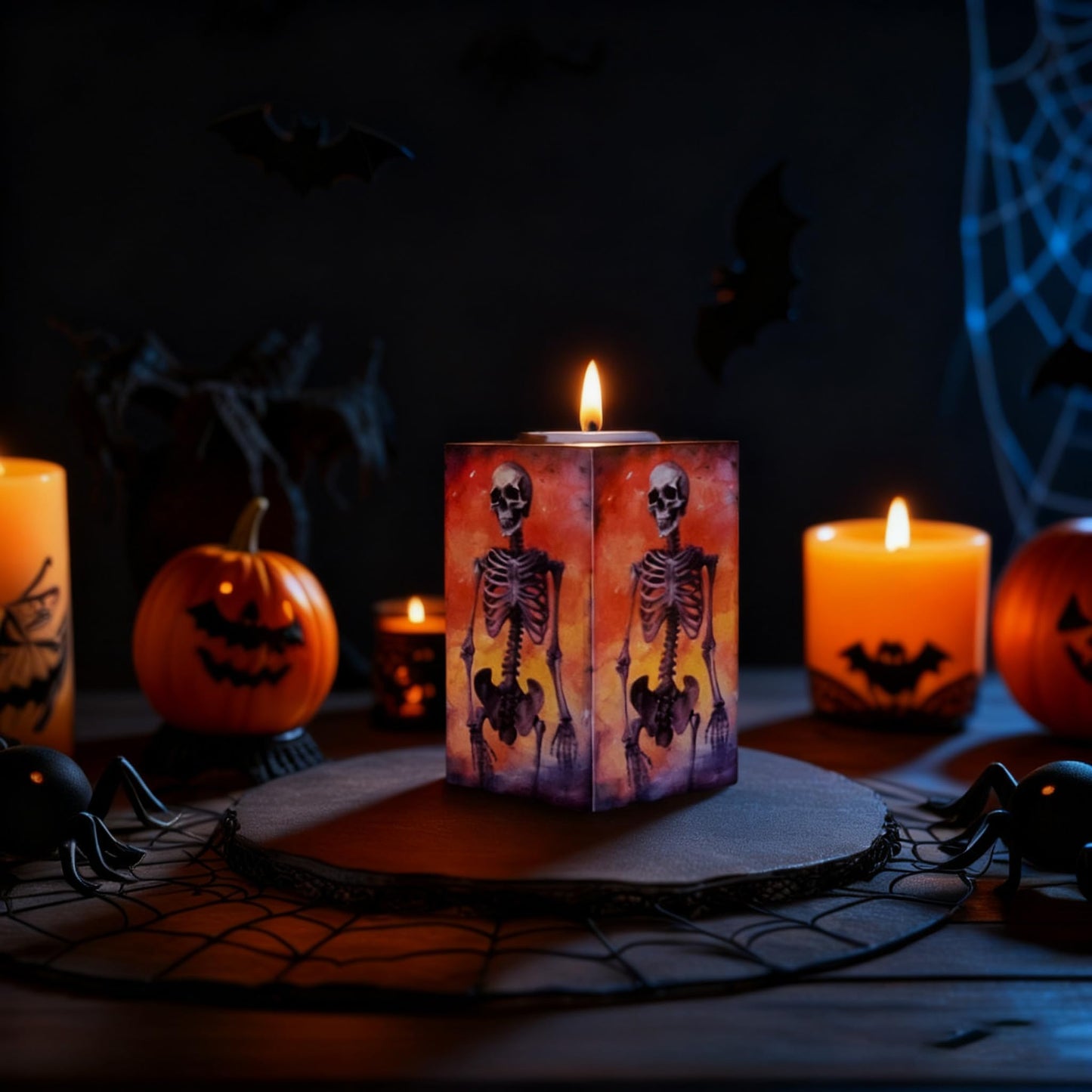 Candle Holders Bulk for Holiday Decor Indoor Outdoor Decorations for Halloween Party Table Kitchen Fireplace Bookshelf Desk Table Seasonal Display