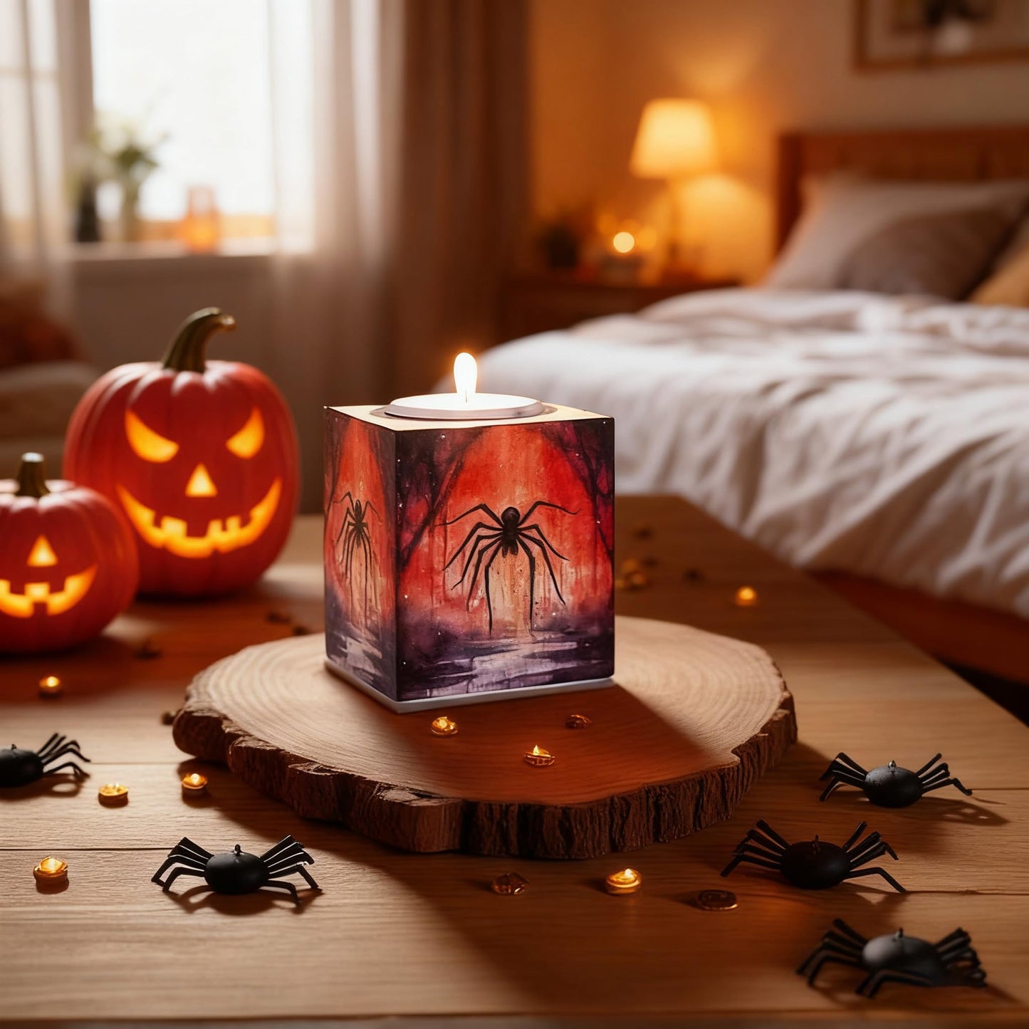 Candle Holders Bulk for Holiday Decor Indoor Outdoor Decorations for Halloween Party Table Kitchen Fireplace Bookshelf Desk Table Seasonal Display