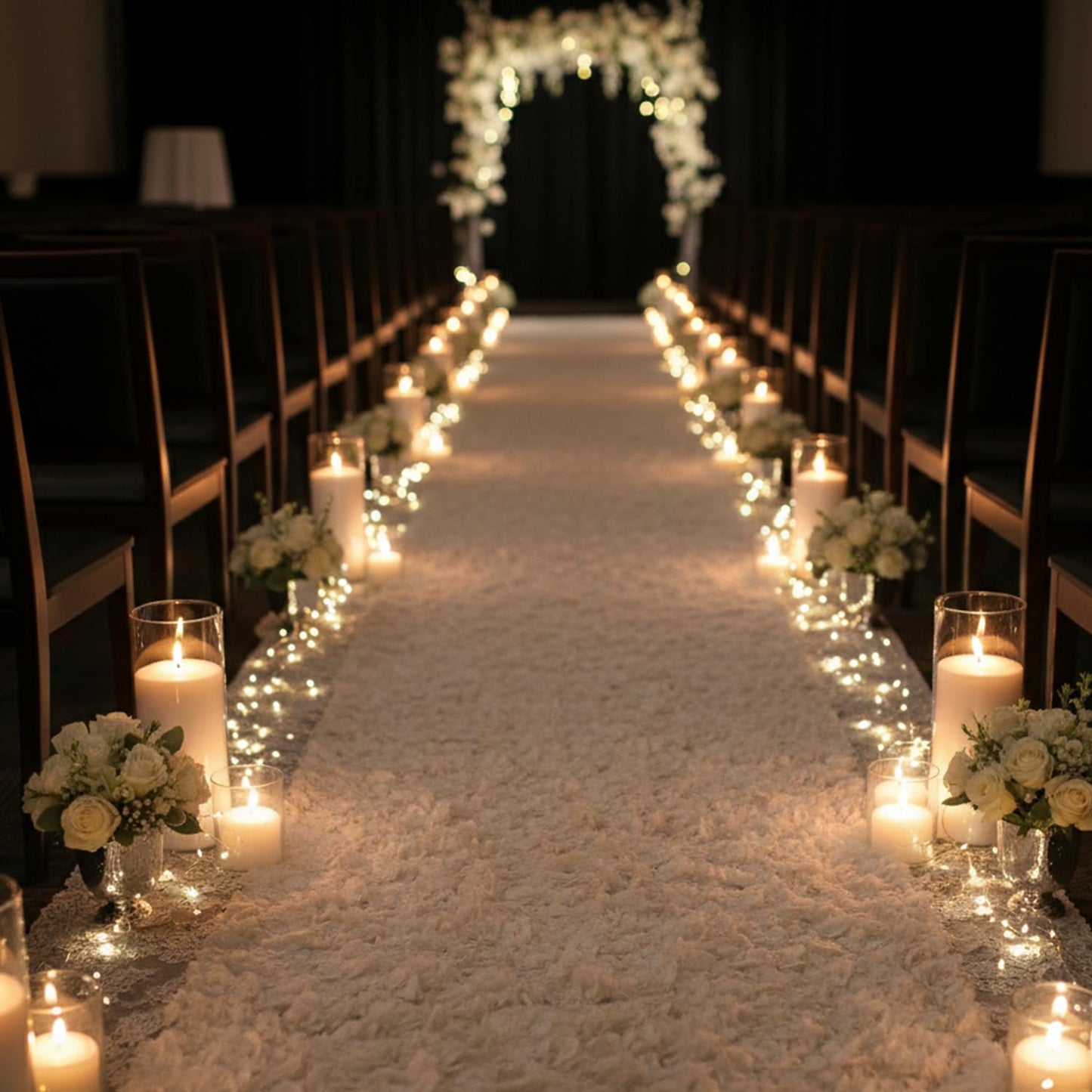LAMORGIFT 16LB Candle Sand- Pearled Candles with Wicks (50 Pcs) & Wooden Spoons, White Candle Beads, Sand Wax, Candles Unscented for Powder Candle Making, Wedding Decor