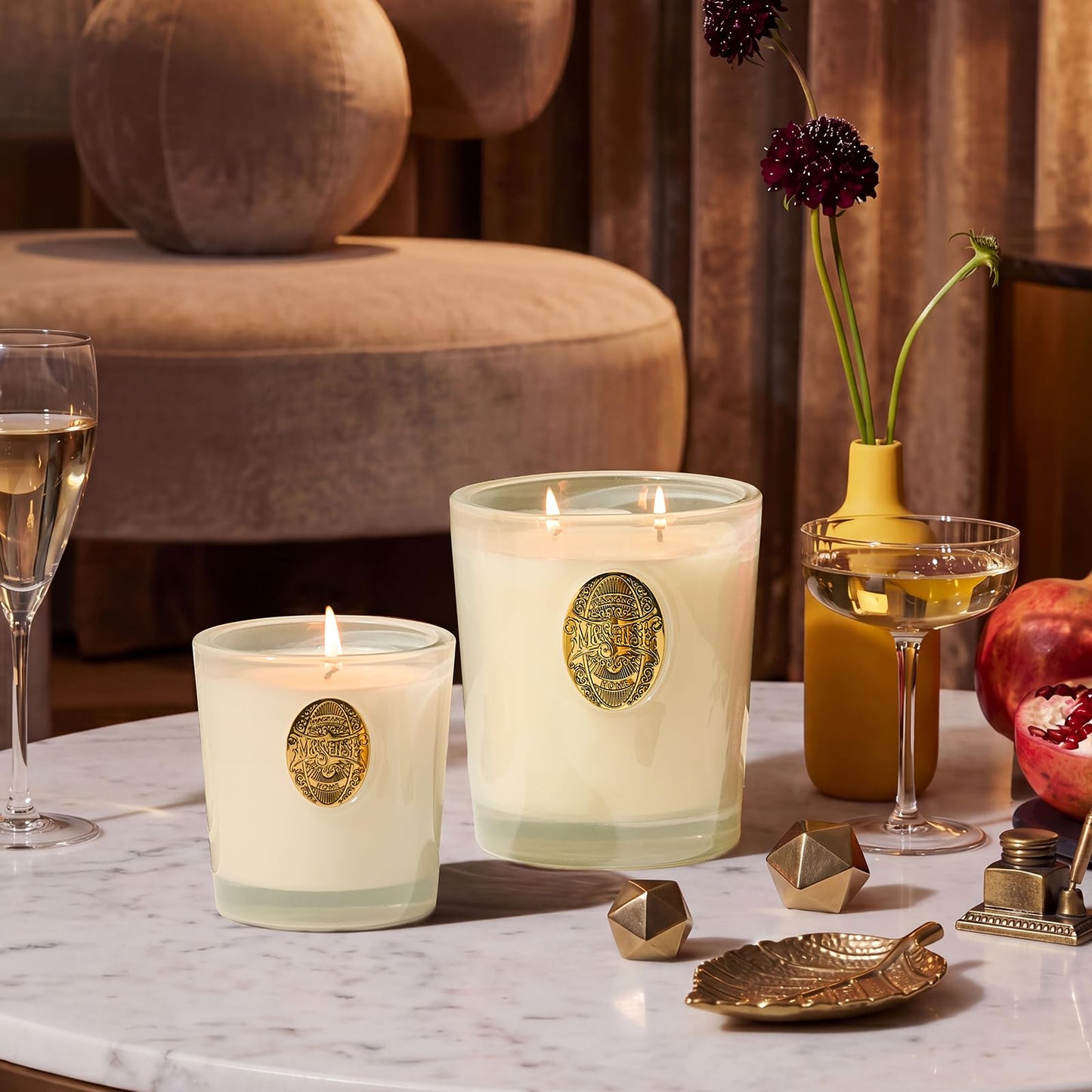 M&SENSE Vanilla Dream Soy Candle, 9.2 oz, 50-Hour Burn, Natural Non-Toxic Scented Candle, Aromatherapy for Stress Relief & Home Spa