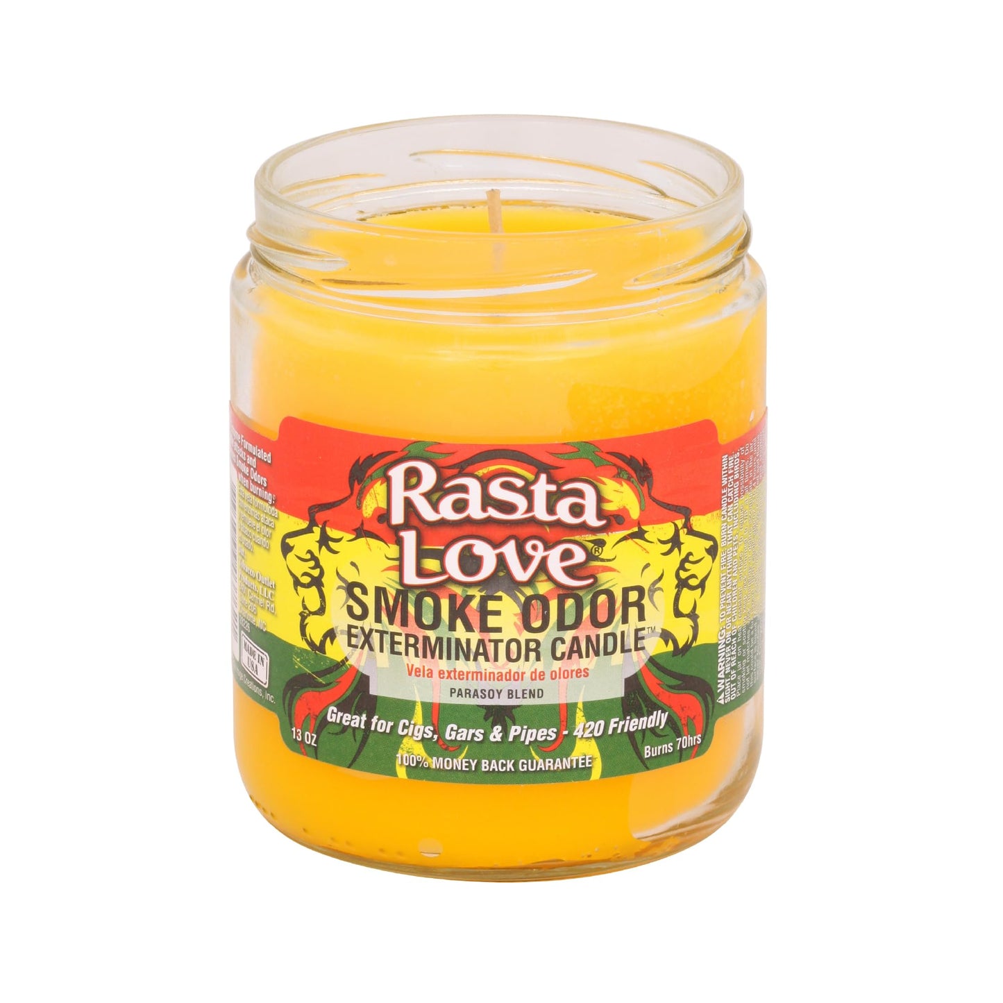 Smoke Odor Exterminator 13oz Jar Candle, Rasta Love (1)