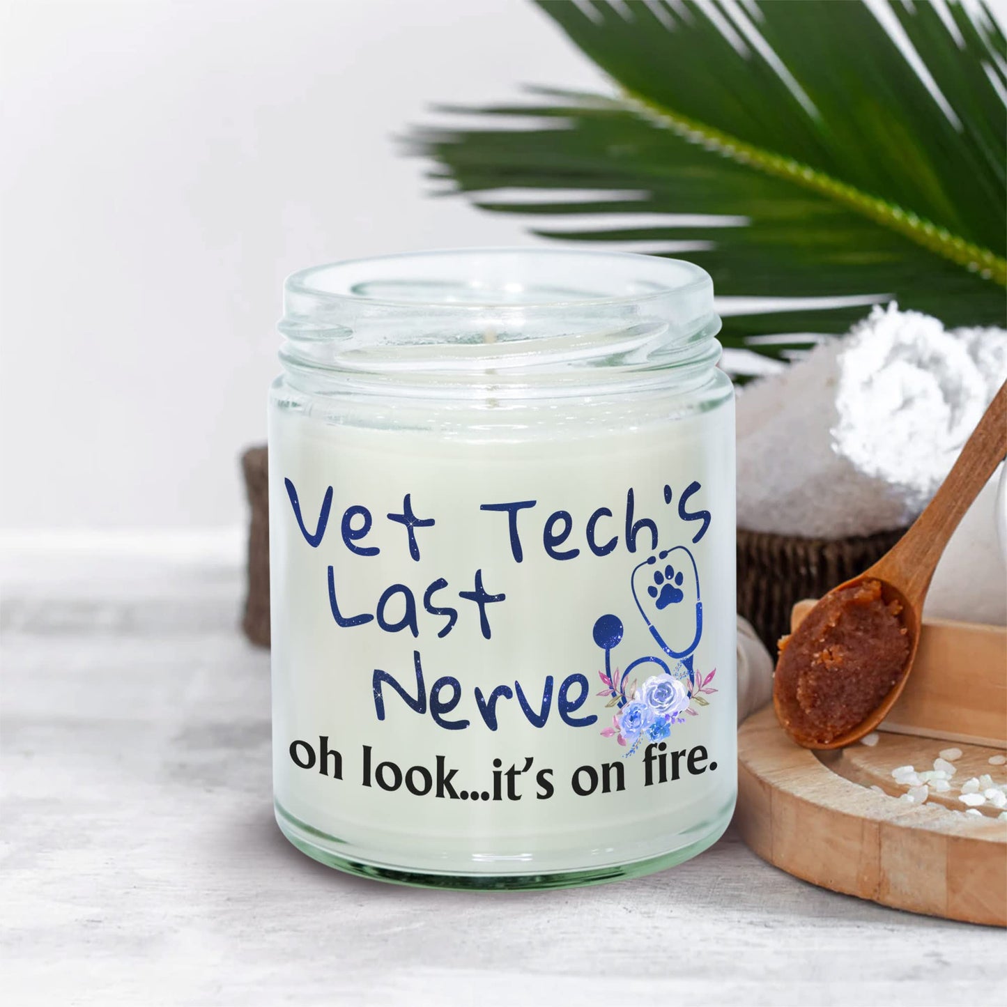 MEDROC Vanilla Candle - Vet Tech Gifts for Women & Men, Vet Tech Week Gifts for Technician, Assistant, Doctor & Receptionist - Bulk (VMC10)
