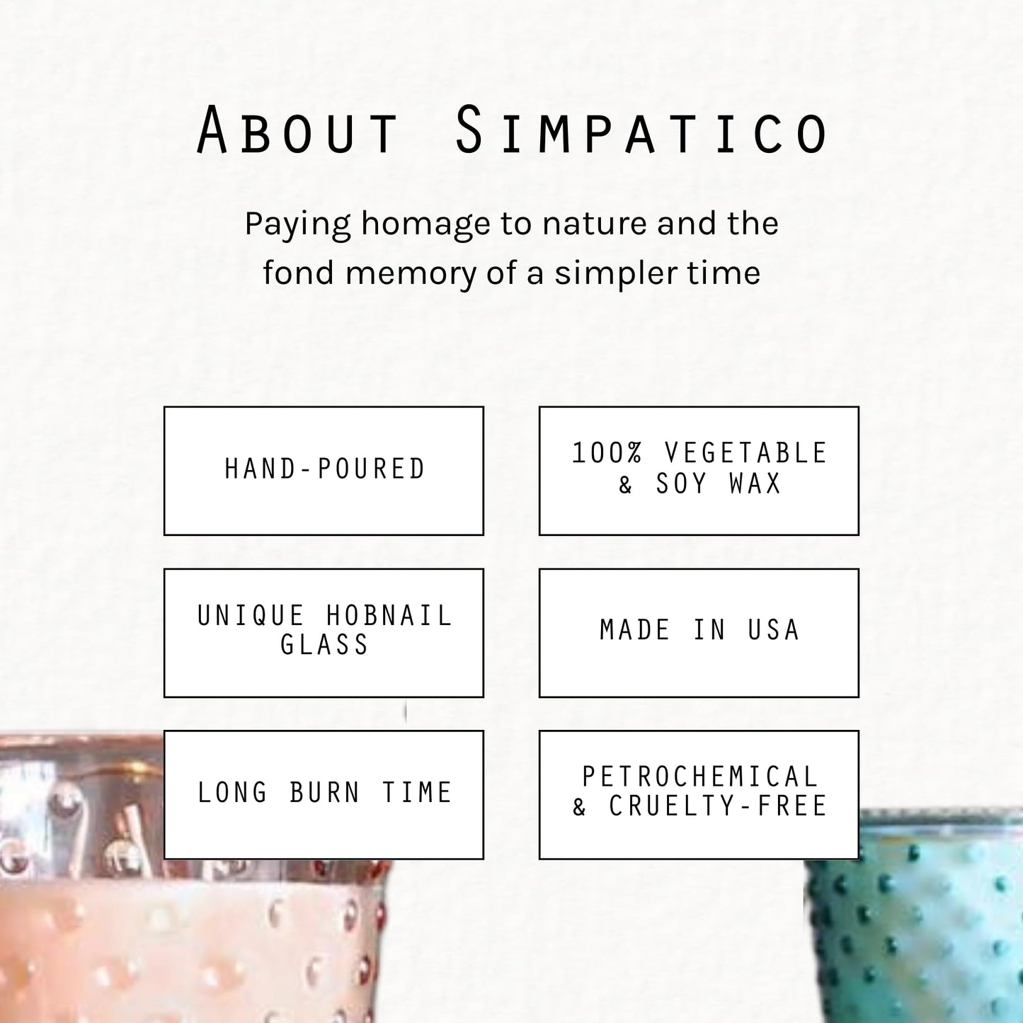 Simpatico No. 17 Fern Hobnail Candle, Crisp Mayapple with Fresh Moss & White Cedar, Pressed Hobnail Glass Jar, 100-Hour Burn Time, Scented Candles for Home, 16 oz
