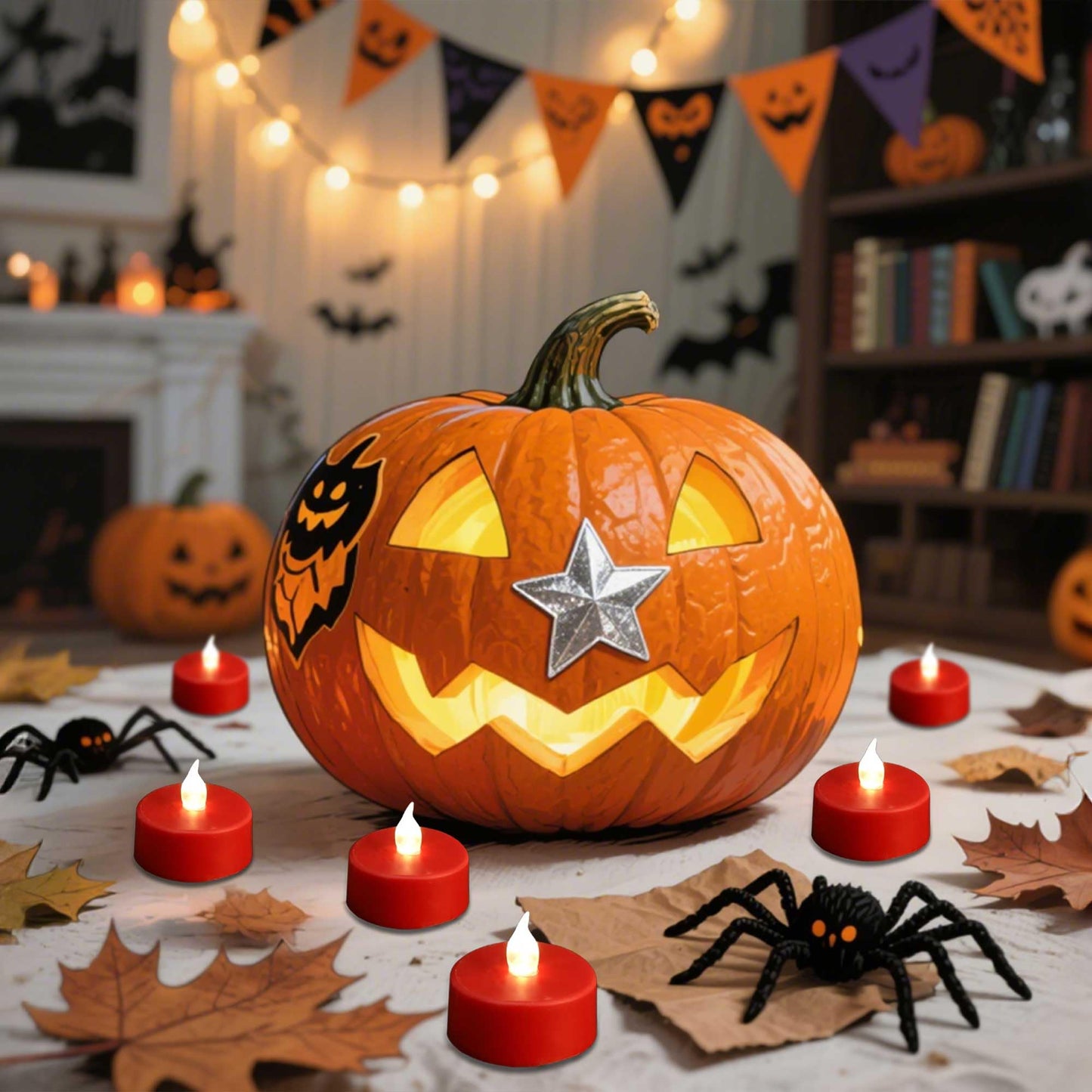 MINXIN LED Tea Light Flameless Candles with Remote Control Flickering Tealight Long Lasting, Battery Operated with Timer for Halloween Home Decoration Seasonal &Festival Celebration Red (50pcs)