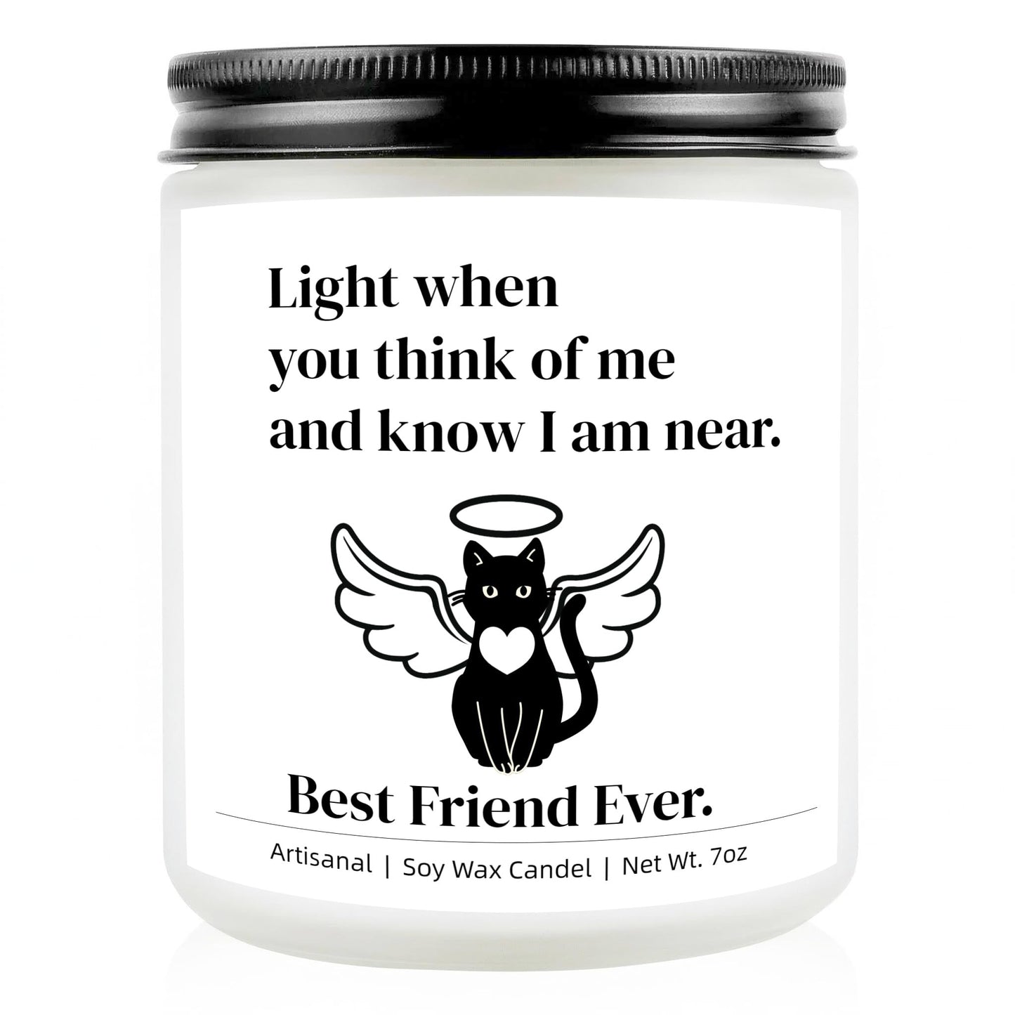 Cat Memorial Gifts for Loss of Cat, Cats Memorial Lavender Scented Candle, Loss of Cats Sympathy/Remembrance/Bereavement/Passing Away Gifts, Pet Sympathy Memory Gift