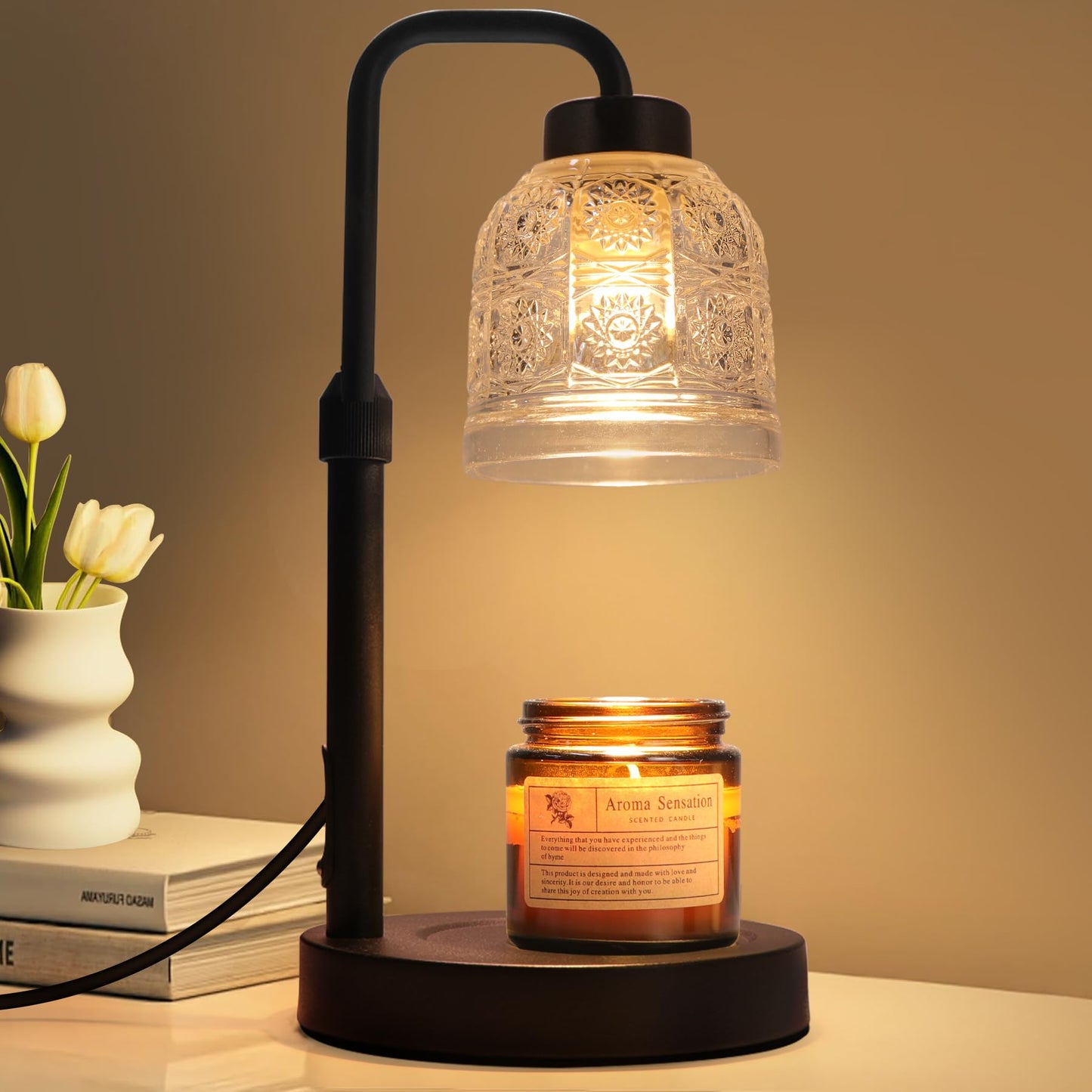 Yohonk Candle Warmer Lamp with Timer Dimmable, Adjustable Lamp Candle Warmer, Birthday Gifts for Women Mom, Wax Warmer Lamp for Scented Jar, House Warming Gifts New Home Decor