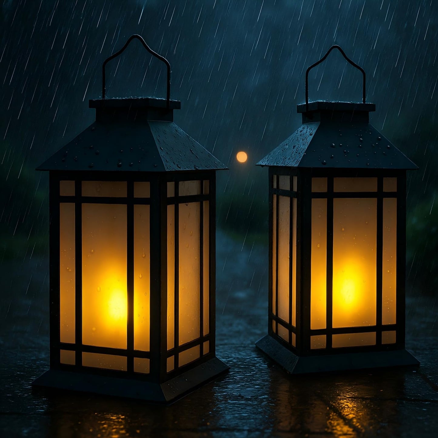 Bdor 13-Inch IP65 Waterproof Battery-Powered Outdoor Lantern with Led Flameless Candle and 6-Hour Timer - Decorative Lantern for Patio & Garden(2 Pack)