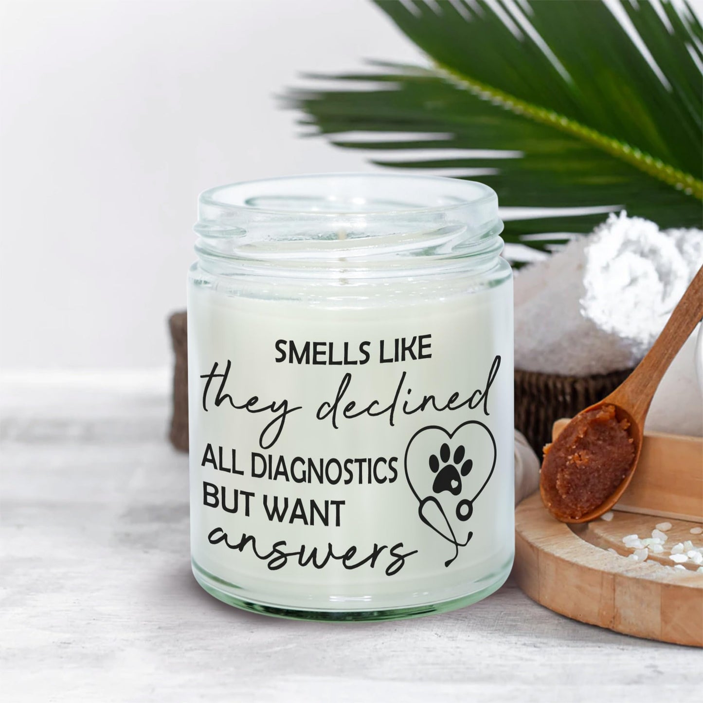 MEDROC Funny Veterinary Medicine Candle - 9oz Vanilla, Vet Gifts for Women Men, Vet Tech Week Gifts for Technician Veterinarian Assistant Receptionist Animals Care Doctor