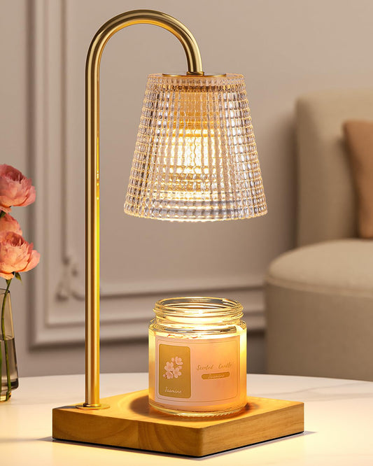 Hong-in Candle Warmer Lamp with Timer Dimmer,Christmas Birthday Gifts for Women Mom,House Warming Gifts New Home Room Decor,Vintage Wax Warmer for Scented Wax Jar Candles