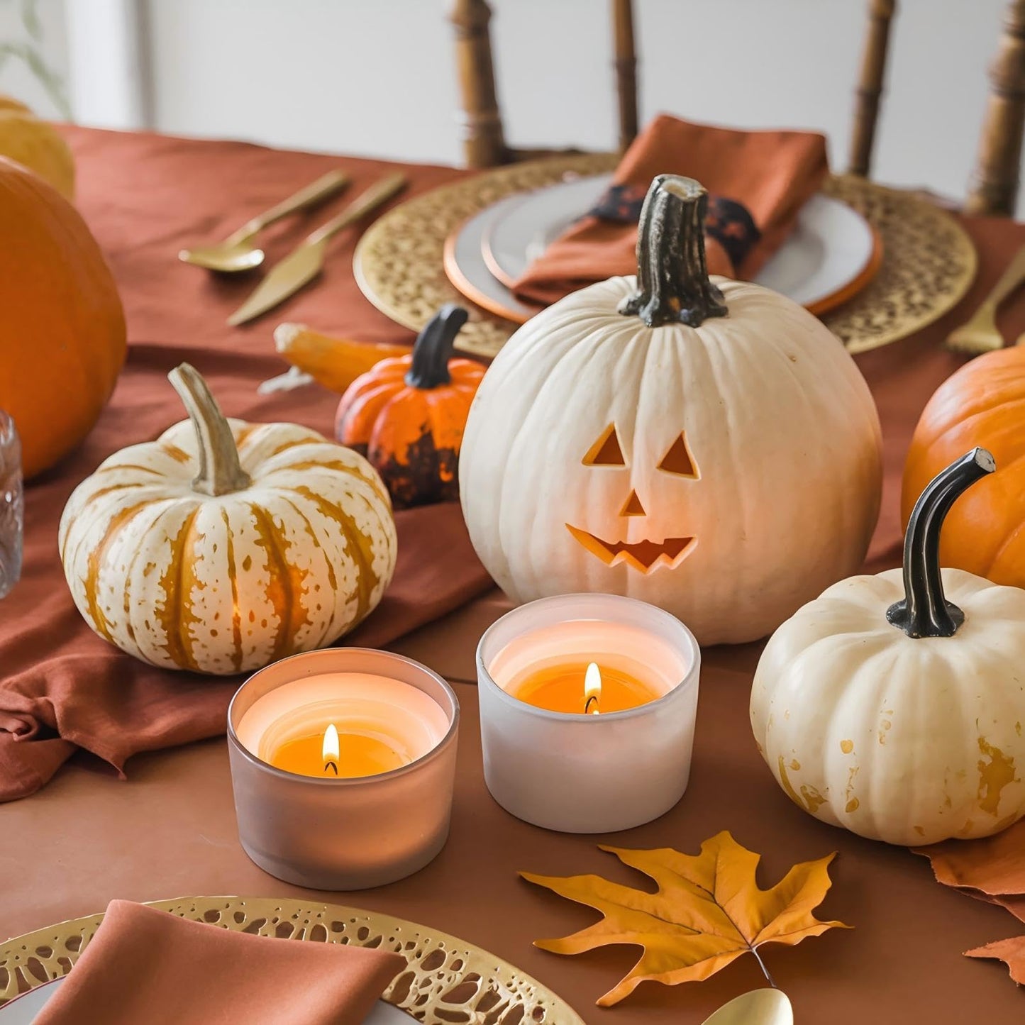 CONNOO 15 Pack 4oz Spring Glass Candle Jars with Airtight Bamboo Lids for Making Candles, Bulk Small Wide Mouth Empty Candle Containers with Sticky Warning Labels - Dishwasher Safe