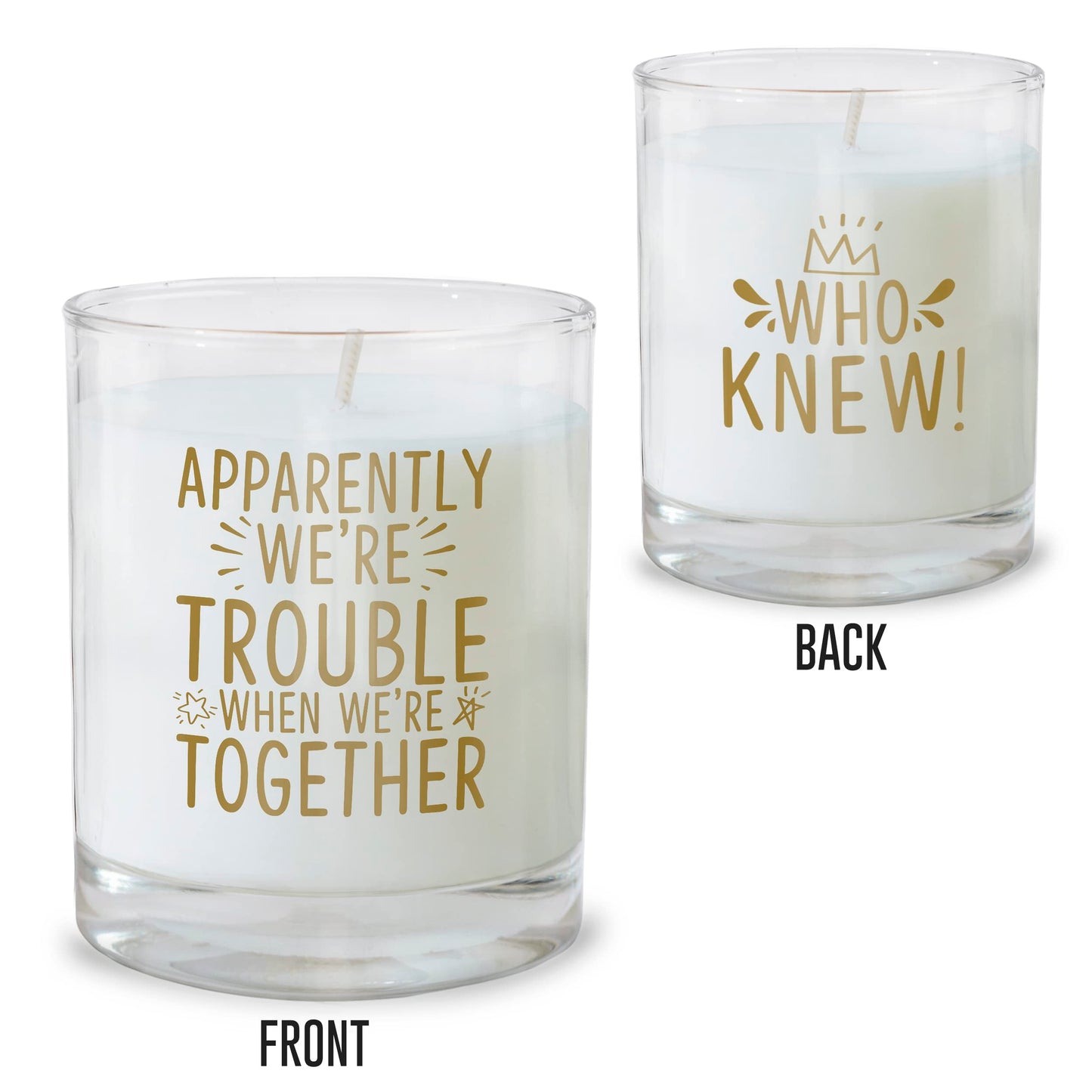 BAD BANANAS Friend Gifts for Women - We're Trouble When We're Together - Scented Candles for Best Friends, Besties, Sisters