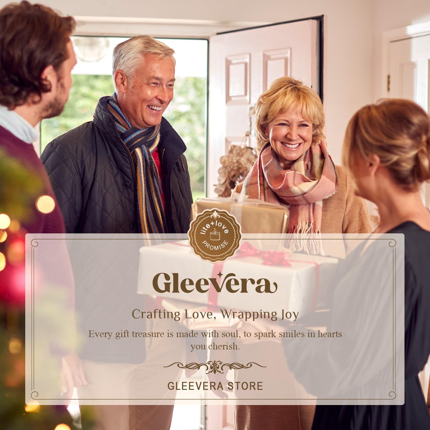 Gleevera Housewarming Gifts New Home, Best Housewarming Gifts 2026 - Handmade Lavender Scented Candle - New Home Gift Candle Ideas, House Warming Gift for Friends Couple New Homeowner (7oz)