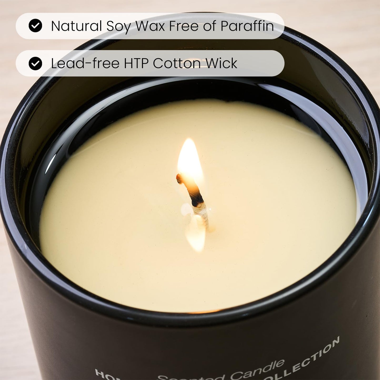 M&SENSE Natural Soy Candle| Vanilla Sandalwood | 5.3 oz | Mini Spring Scented Candles for Relaxation,Meditation, Home Décor | for Bedroom, Office, Party Small