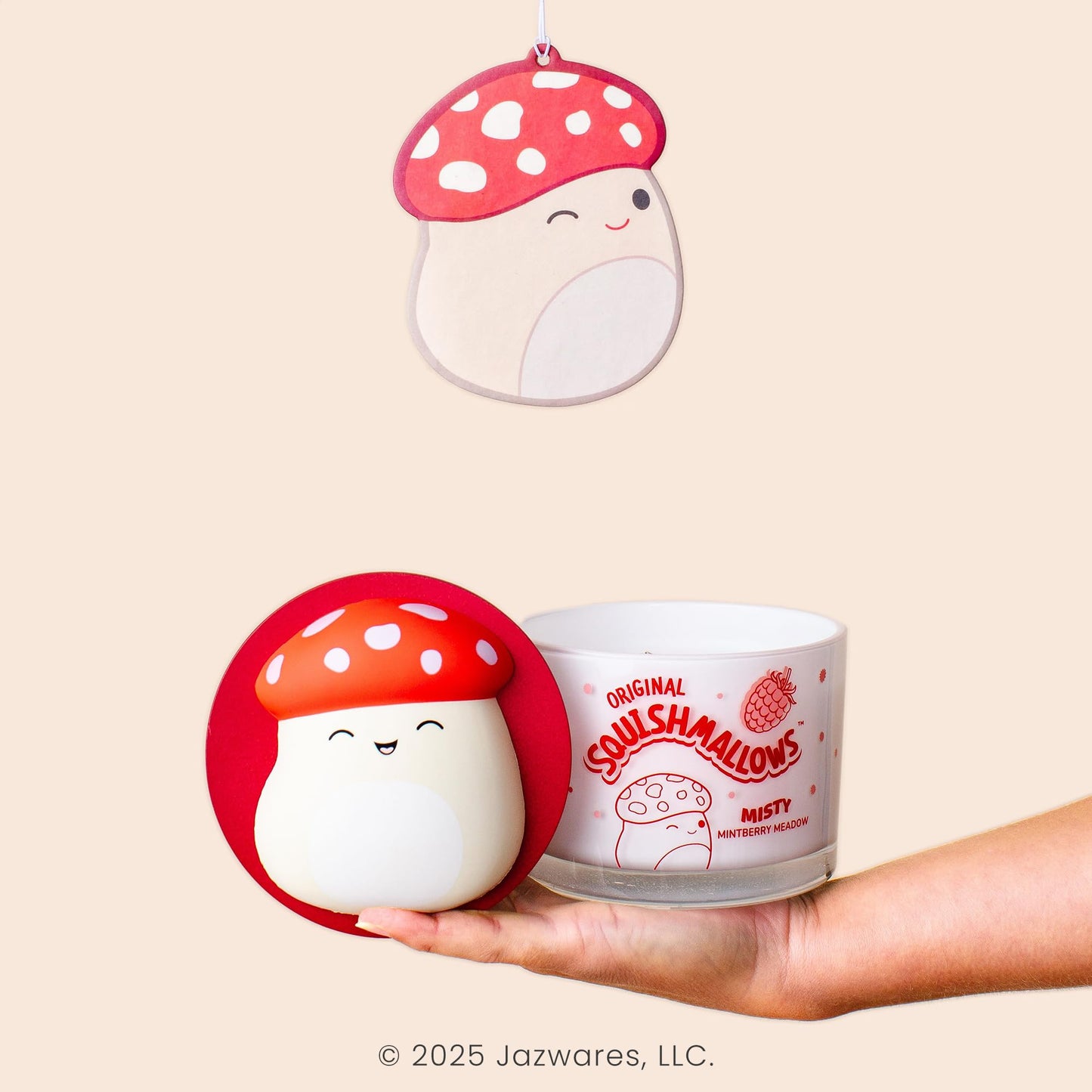 Studio Oh! x Squishmallows Scented Candle, Malcolm Misty Mintberry Meadow Berries & Spearmint, 12 oz, Reusable Jar, Scented Candles for Home, Relaxing Calming Candle