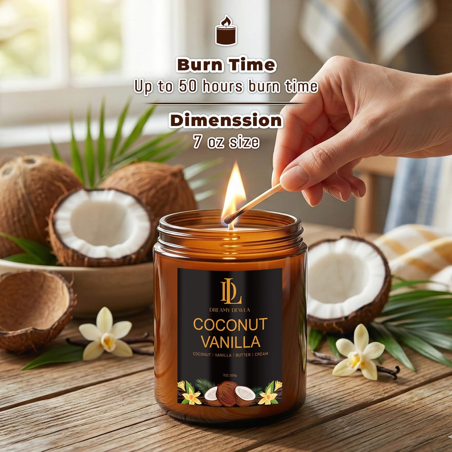 Scented Candles Set, 4 Pack Soy Candles for Home Scented, Candle Gifts for Women Men, 28oz 200 Hours Burn, Scents of Pineapple Cocktail/Coconut Vanilla/Pink Sands/Bahamian Breeze