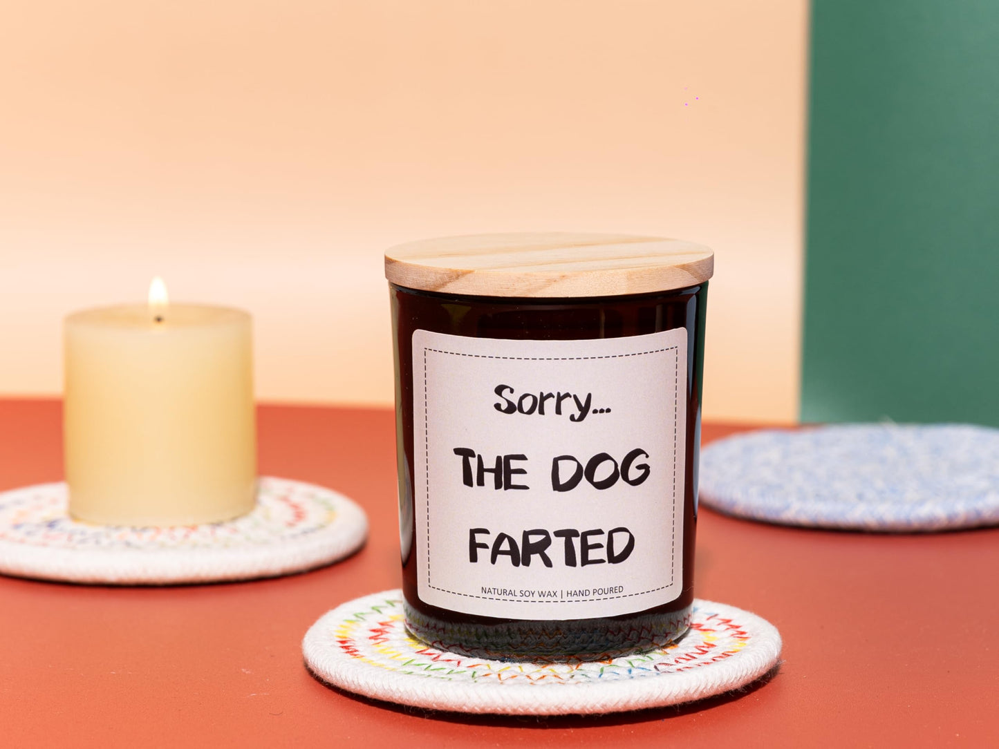 Dog Mom Gifts, Dog Lovers Gifts for Women, Sorry The Pet Farted Candle - Lavender & Eucalyptus, Crafted by Natural Soy Wax & Natural Essential Oils