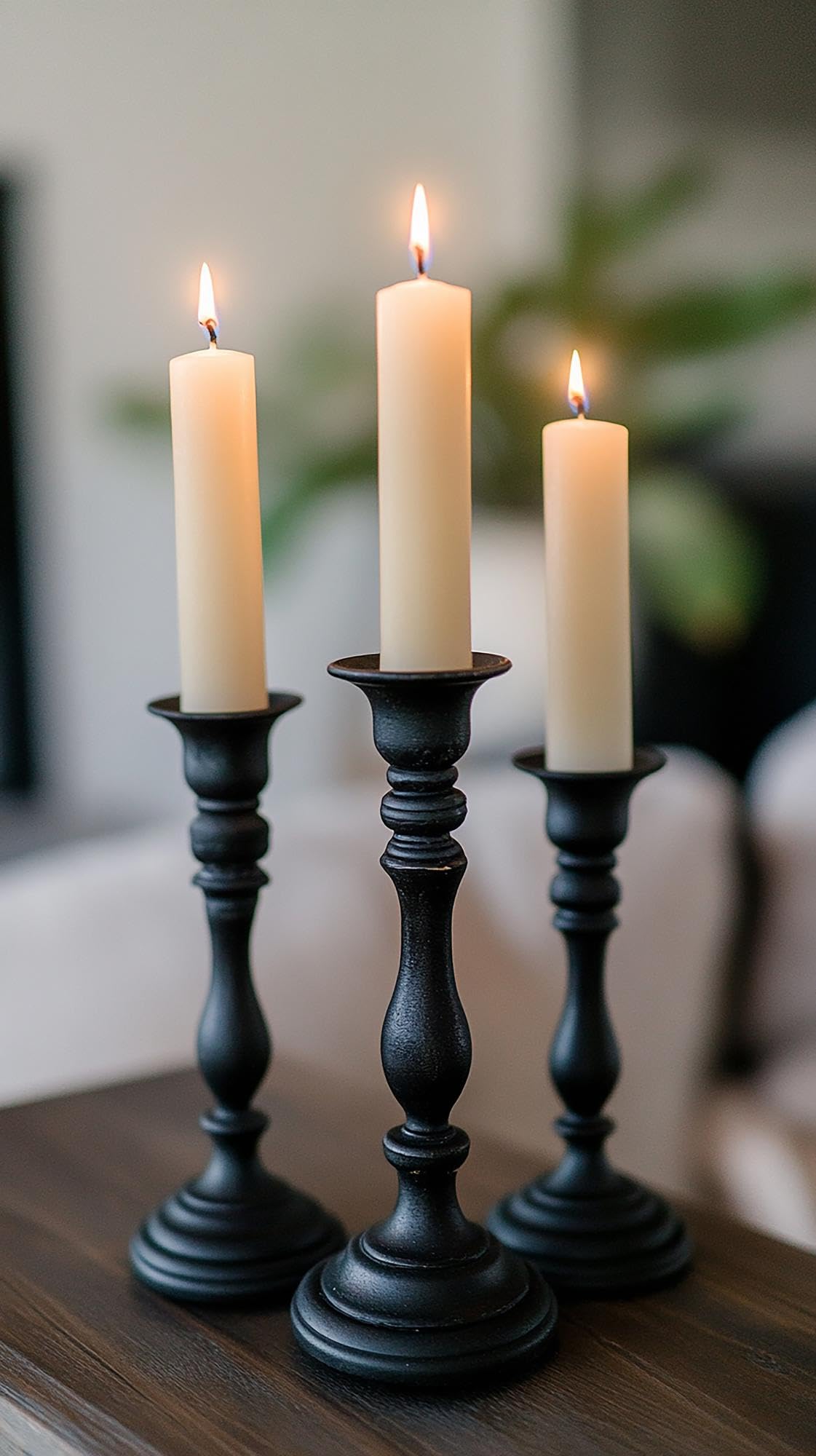 12-Pack Ivory Taper Candles, 10 Inch Unscented Dripless Candlesticks, Long-Lasting Burn Time of 7-8 Hours, Perfect for Home Décor, Weddings, and Events