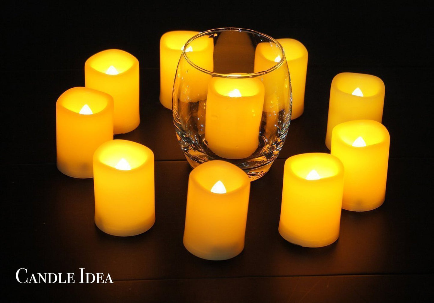 Flameless Votive Candles with Remote Control and Timer Bulk Set of 10 Tealight Candles/Realistic Outdoor Flickering Battery Operated LED Tea Lights (Batteries Included) 200Hours