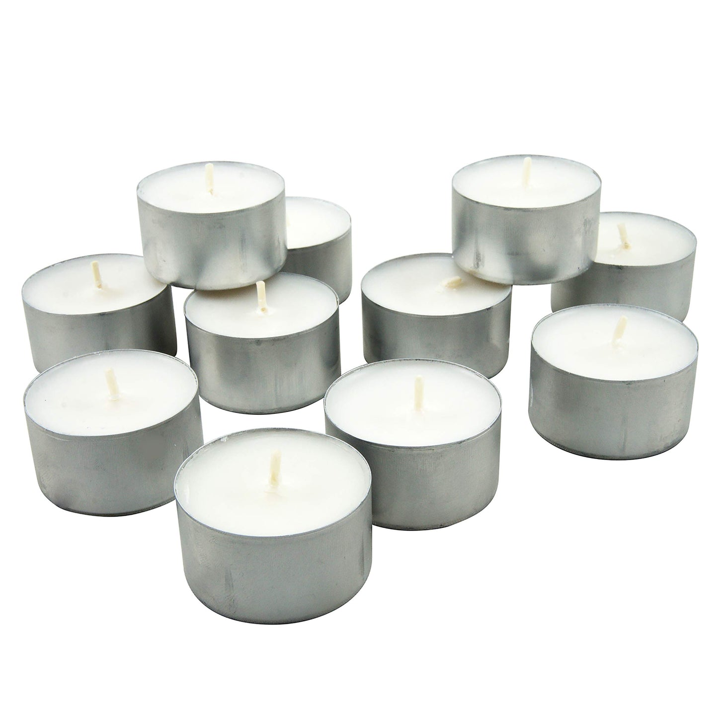 Stonebriar 200 Pack Unscented 8 Hour Extended Burn Time Tea Light Candles (Pack of 4, 800 Count Total)