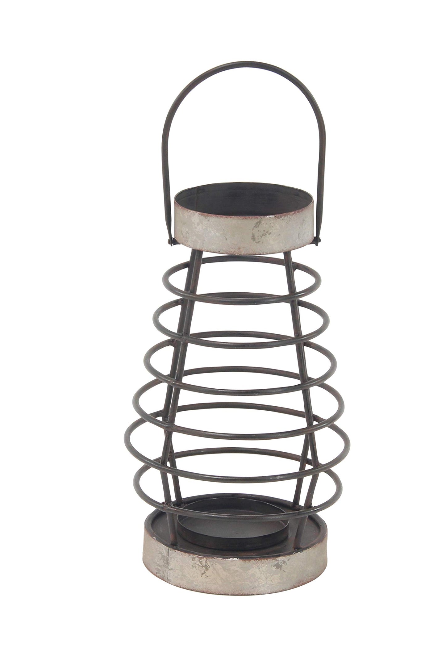Deco 79 94656 Candle Lantern, Silver/Gray