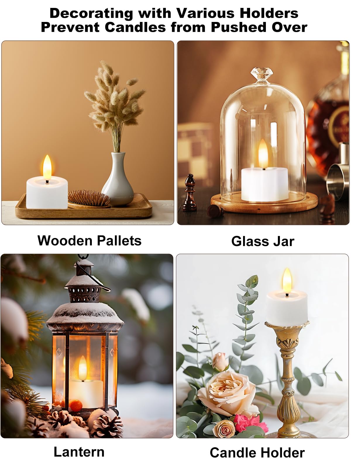 Rechargeable Flameless Tea Lights Candles with Timer Romote, 1.5"x 2" Small Votive Candle Battery Operated with USB Charging Base, Electric LED Candles for Wedding Centerpiece Table Decor (6 Pack)