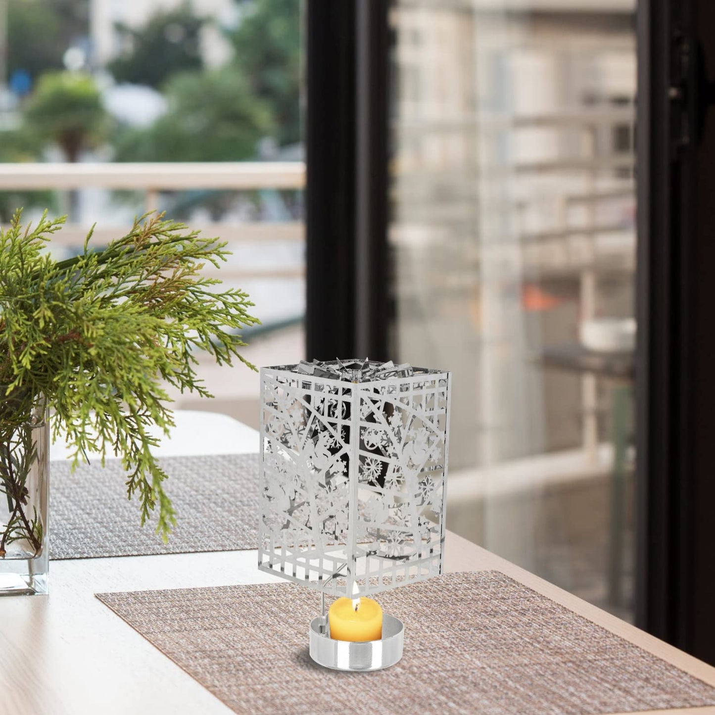 Romantic Candle Holder Creative Tray Decor Dinner Wedding Party Home Decor
