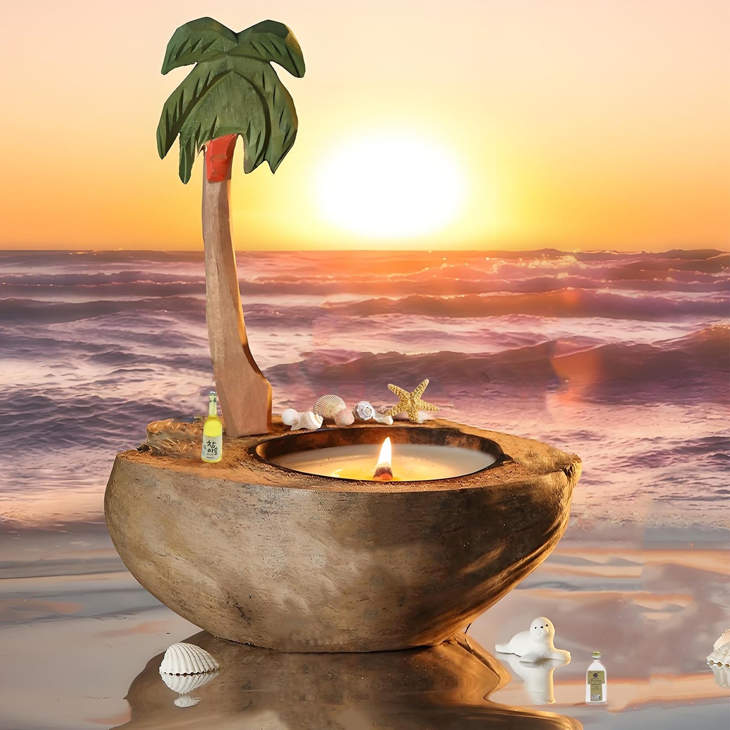 Berry Scent Soy Candle 6.35 Oz Single Wick Aromatherapy Candle Coconut Shell Candle Ideal for Creating a Welcoming Home Very Suitable for Decorating Rooms, It is an Ideal Choice for Giving Gifts
