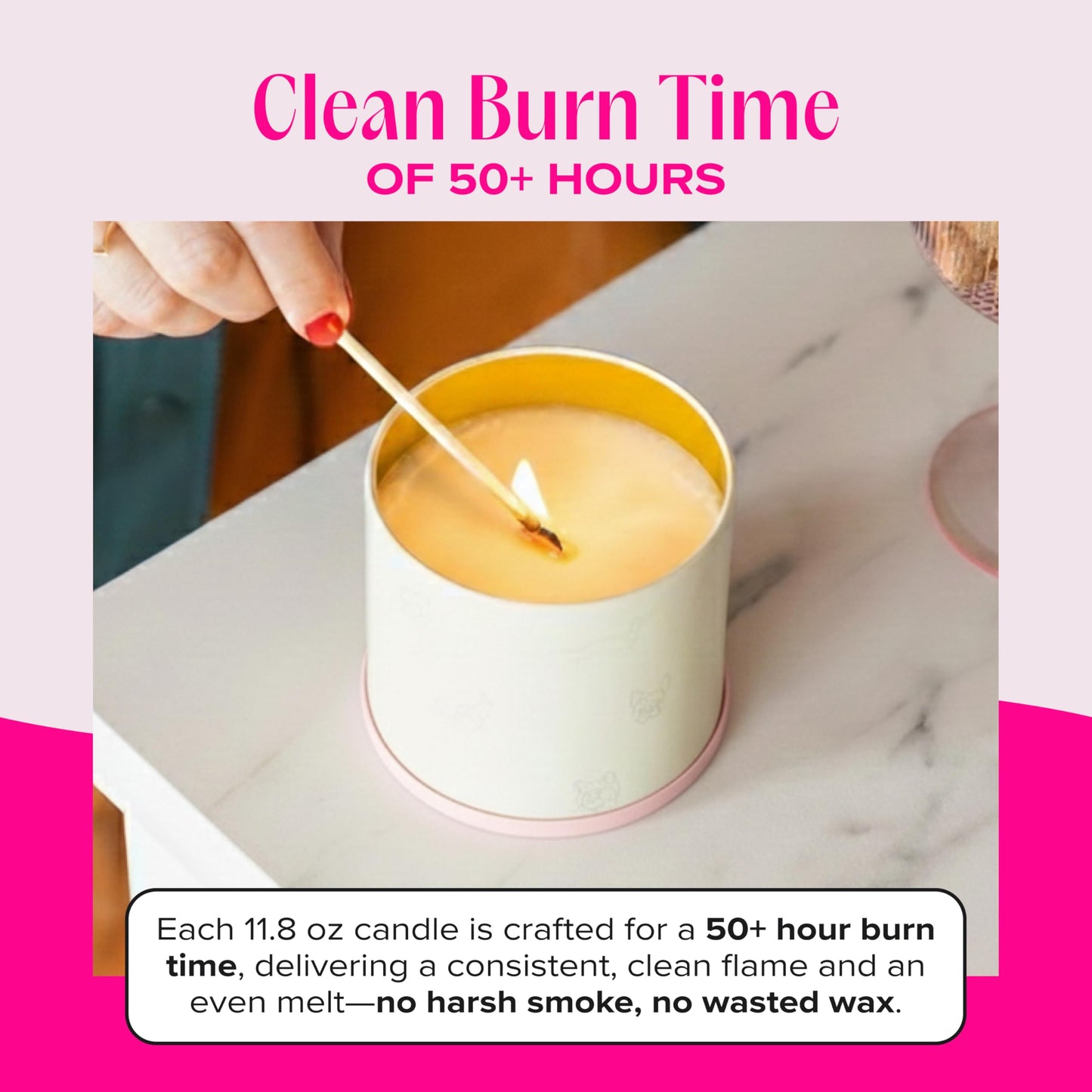 Companion Candles I Love You, I Love You! Pet-Friendly Scented Candle – Sandalwood & Amber Fragrance - Coconut Soy Wax Candle with Wooden Wick, Approx. 50-Hour Burn Time, Made in USA, 11.8 oz