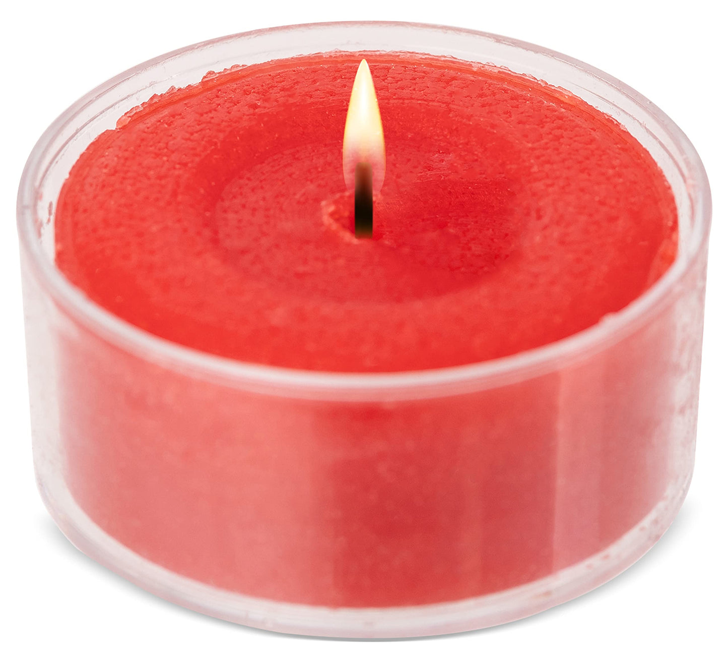 HYOOLA Scented Tealight Candles - Clear Cup - Strawberry Tealight Candles Scented - 6 Hour Burn Time - 15 Pack - European Made