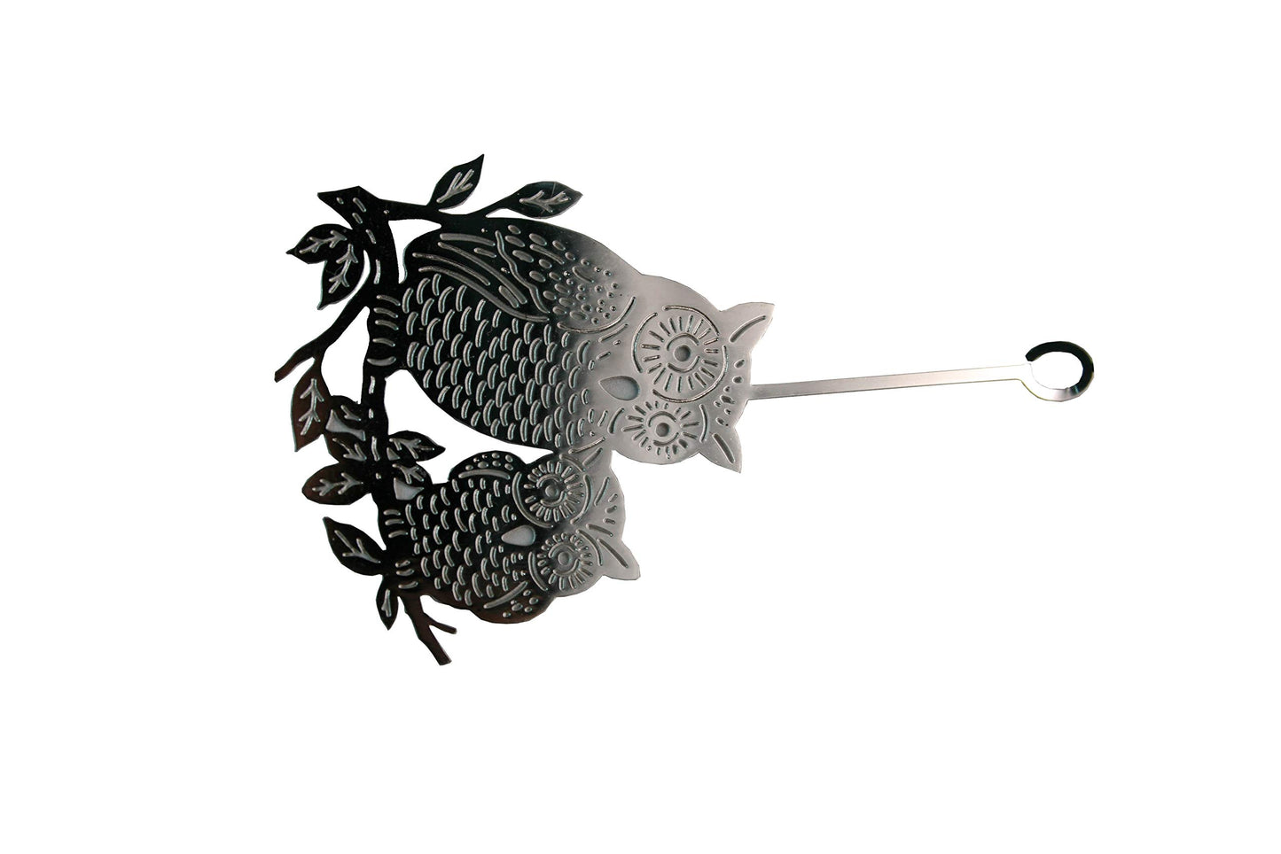 Rotary Candle Holder Spinning Candleholder Metal Small Gift (Owl 2)