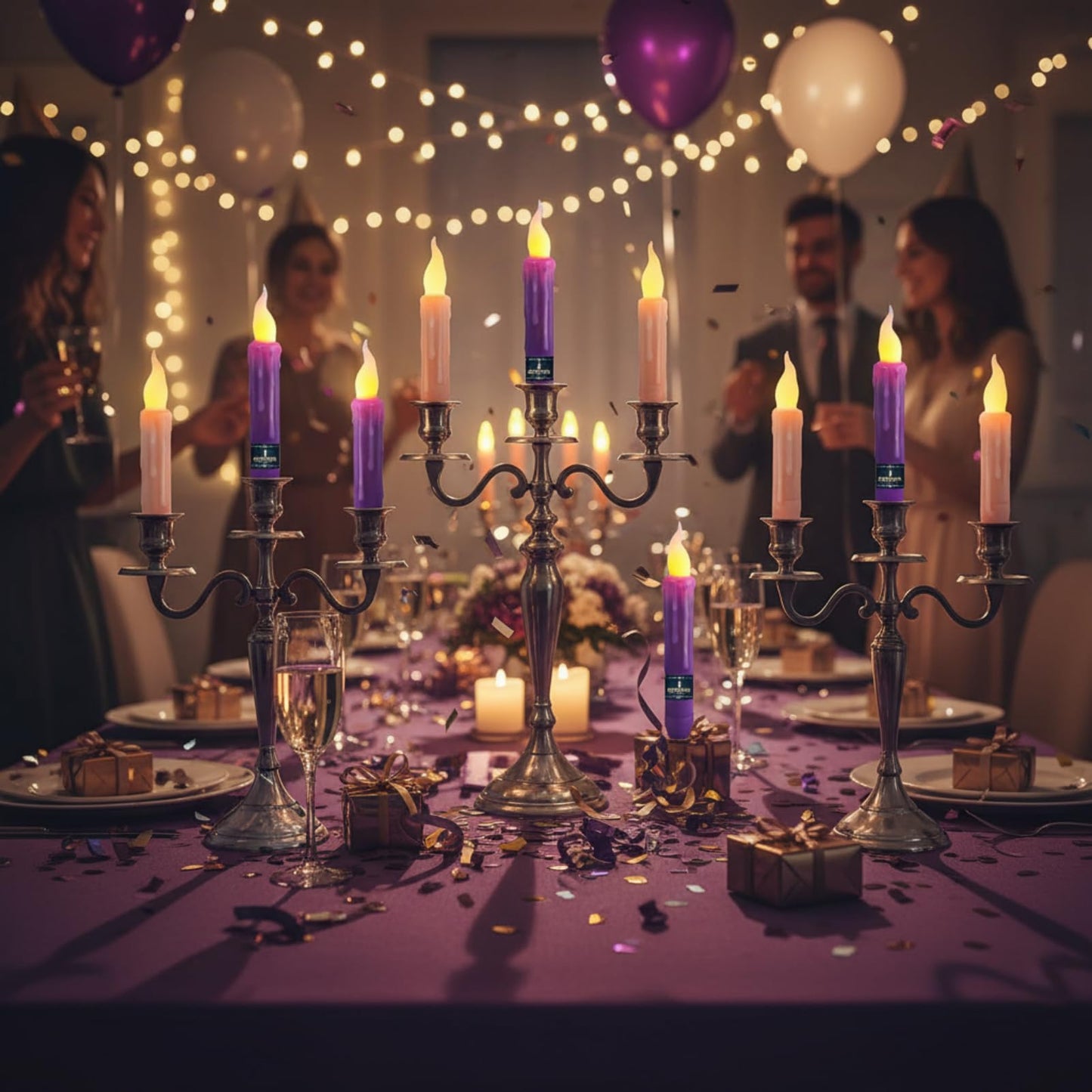 Gedengni Flameless LED Taper Candles with Remote - 6" Battery Operated Taper Candlesticks, Flickering Dripless Window Candles for Mother’Day Wedding Centerpiece Home Decor & Party,4 Pack