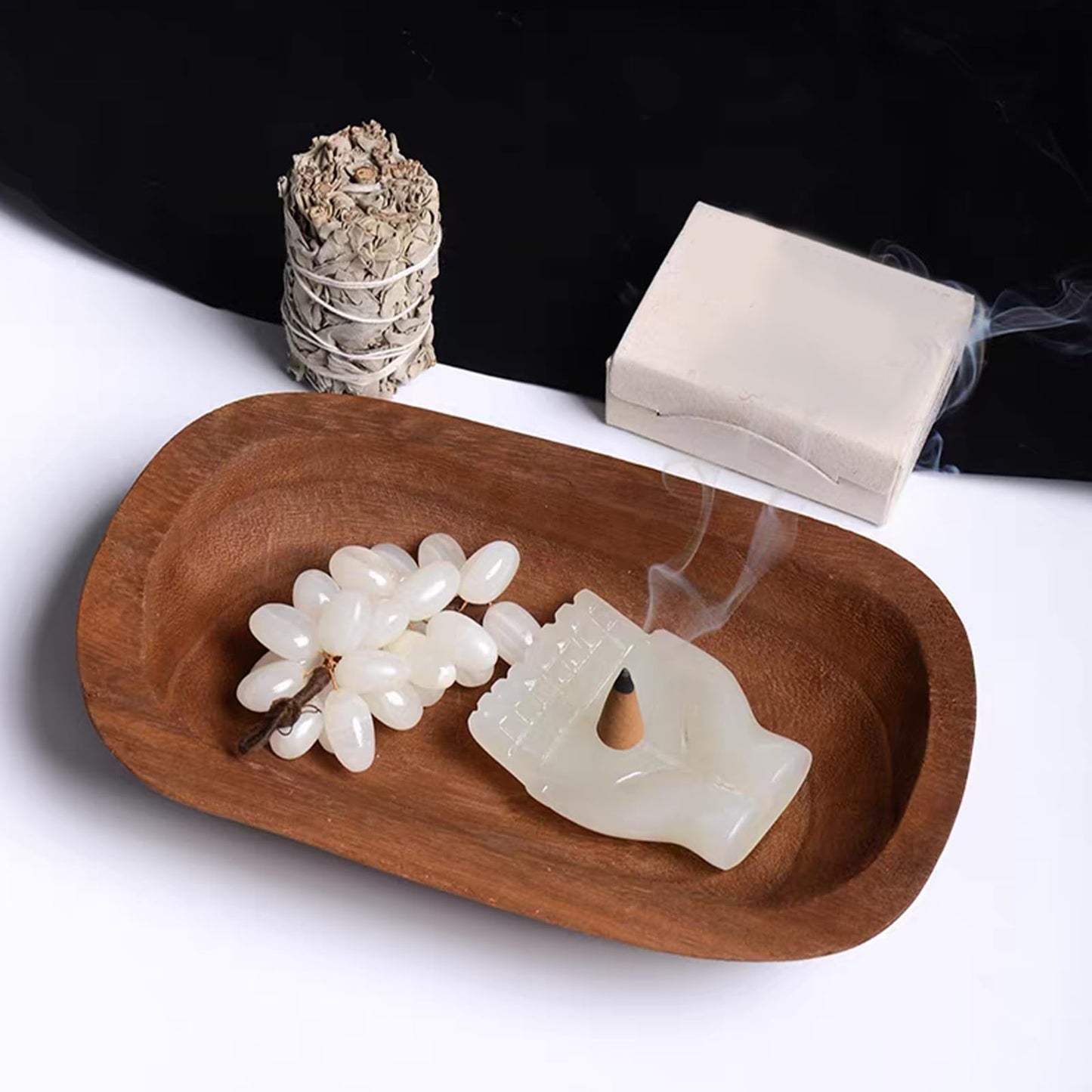 CYEAH 4 Pack Wooden Dough Bowls Bulk, 9.5 in Rustic Dough Bowl for Candle, Natural Paulownia Wood Bowls for Wedding DIY Candle Home Crafts Making Farmhouse Fruits Supplies Decoration