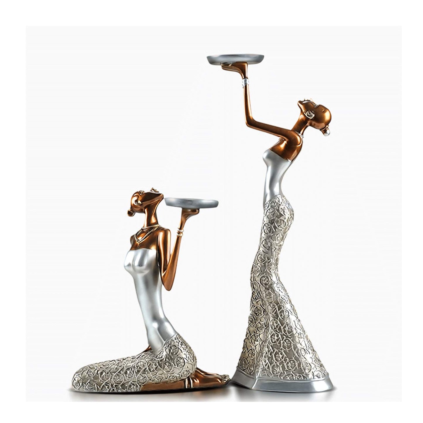 XILIN-1987 Candle Holderss 2 Pcs Candle Stick Holders Set, Wedding Centerpieces Candlestick Holders Candles Stand Decoration Ideal for Weddings, Special Events, Parties Decorative Candlestick