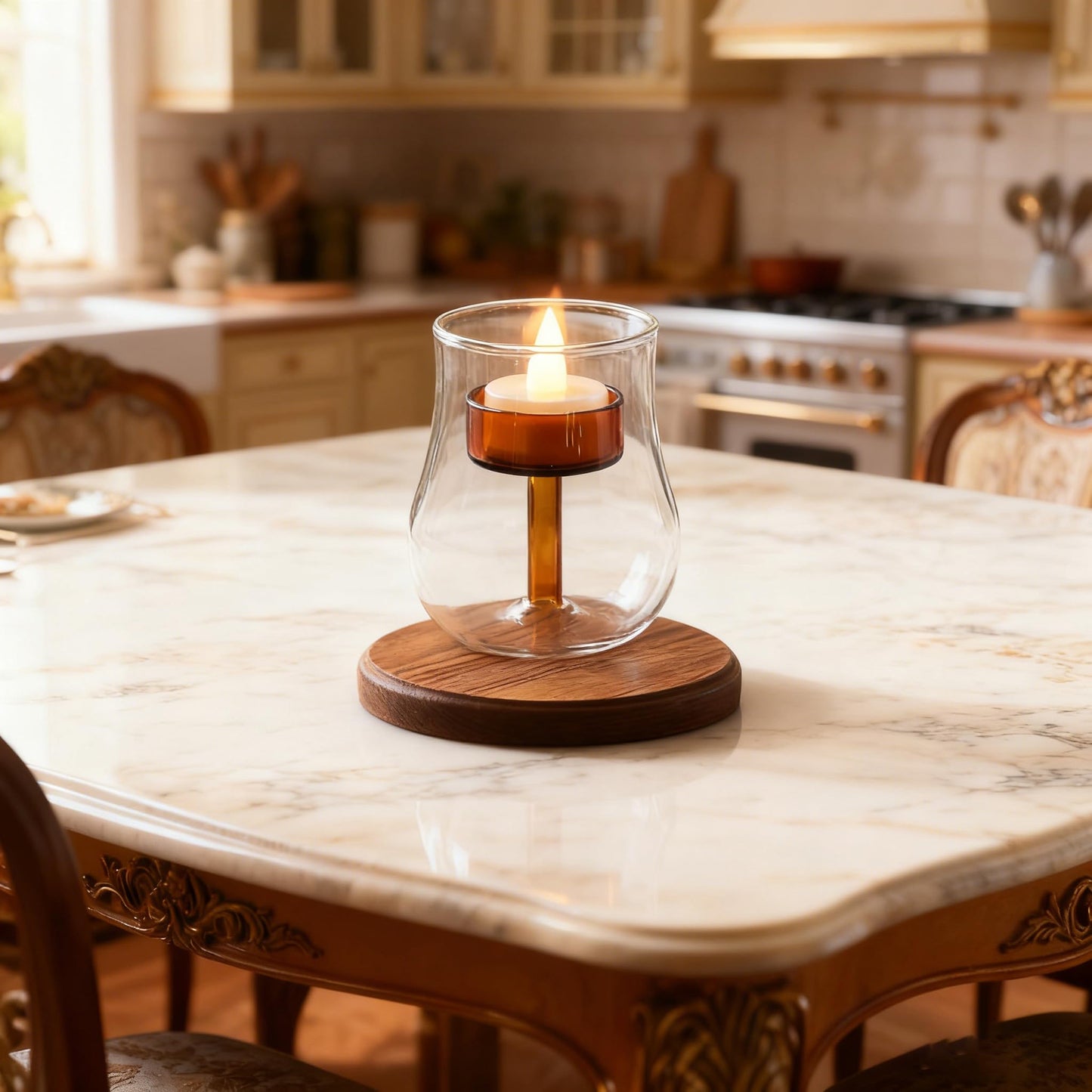 Maimeili Glass Candle Holder Hurricane Crystal Decorative Candle Fits Standard Tealight for Table Wedding Dinning Centerpieces Party Supplies Home Decor