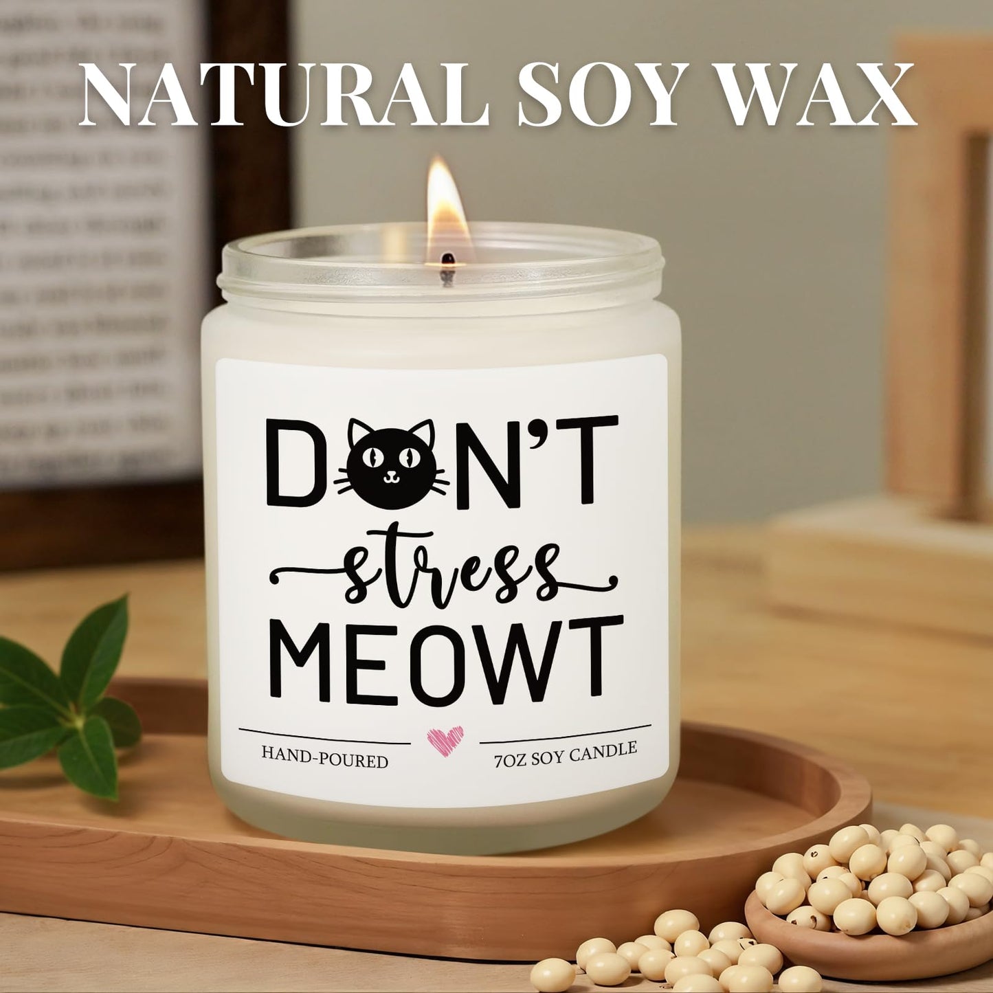 Cat Lover Gifts for Women Men, Black Cat Gifts, Mothers Day Fathers Day Birthday Christmas Gift for Cats Mom/Dad, Lady, Girls, Boys, Anxiety Relief Cats Themed Decor