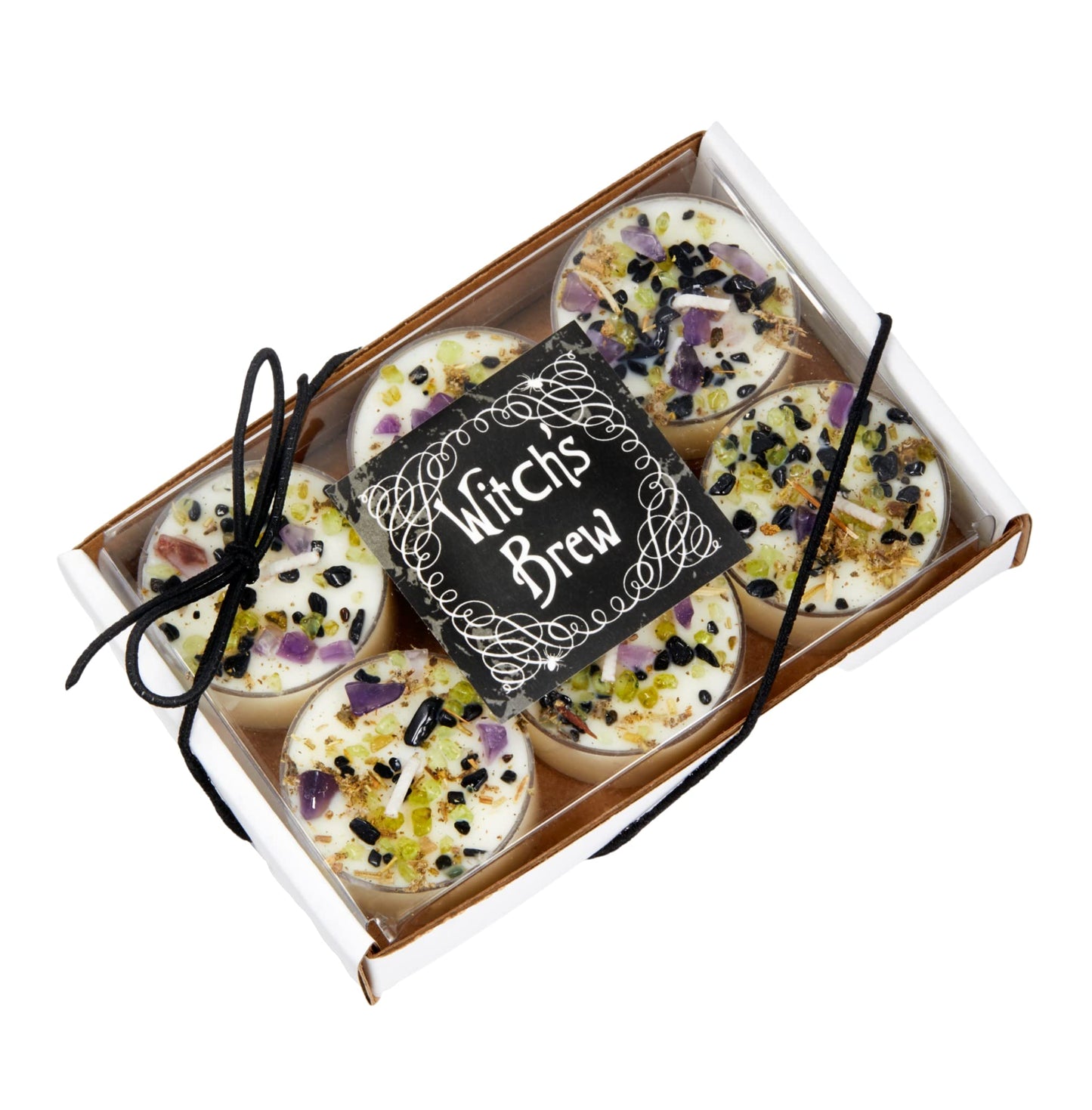 Witch's Brew Candle by New Moon Beginnings - Fall Scented Candles - Herb & Crystal Candles - Soy Candle - Autumn Fall Halloween Candles