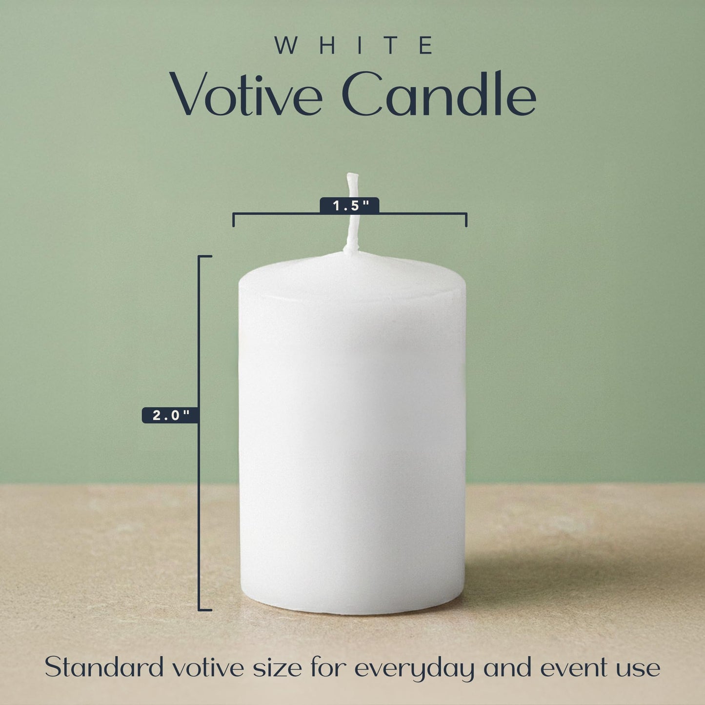 Royal Imports White Votive Candles Unscented Candles for Wedding Centerpieces Pack of 144 Dripless Wax for Parties, Aromatherapy, Devotional, Home Décor, Spas & Holiday Gifts