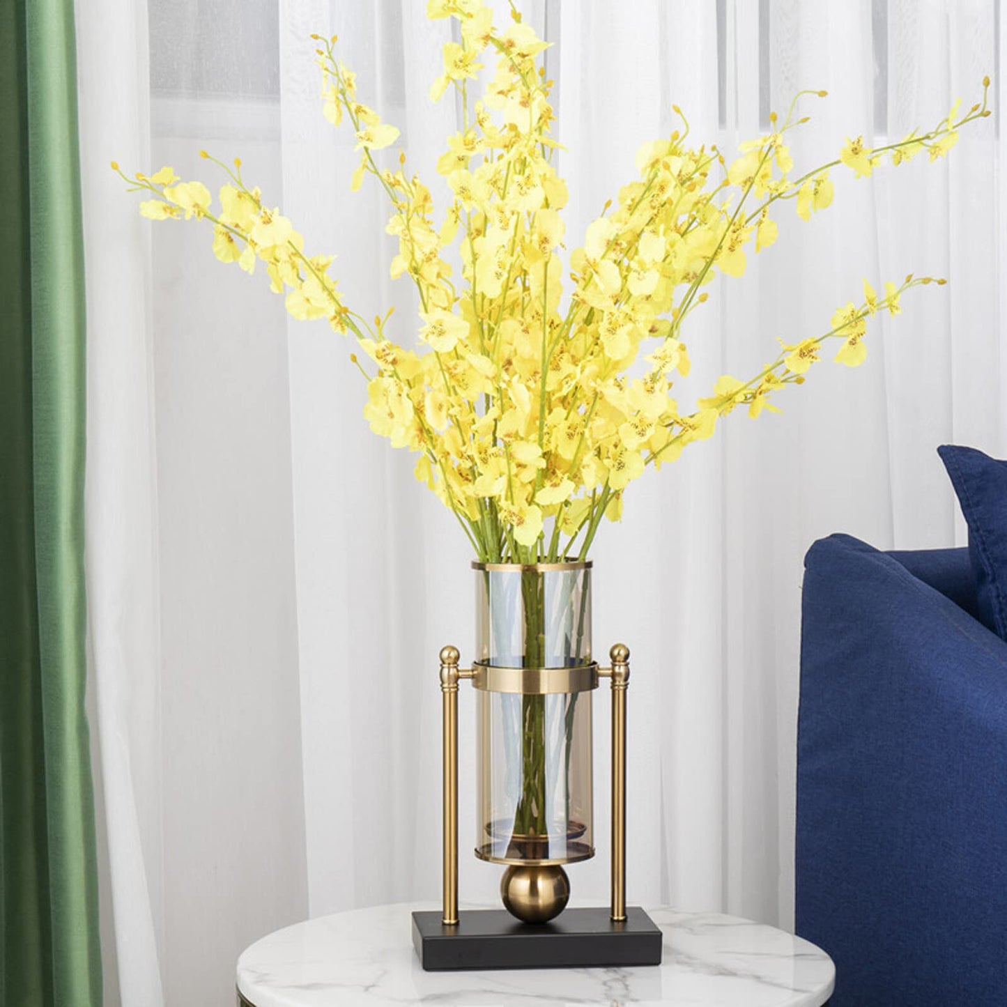 Crystal Centerpiece Classic Candlesticks Candle Holder Luxurious Candlestick Holder Exquisite Candlelight Dinner Ornaments for Indoor House Decor Coffee Table Centerpeices Wedding-B H33xl20cm